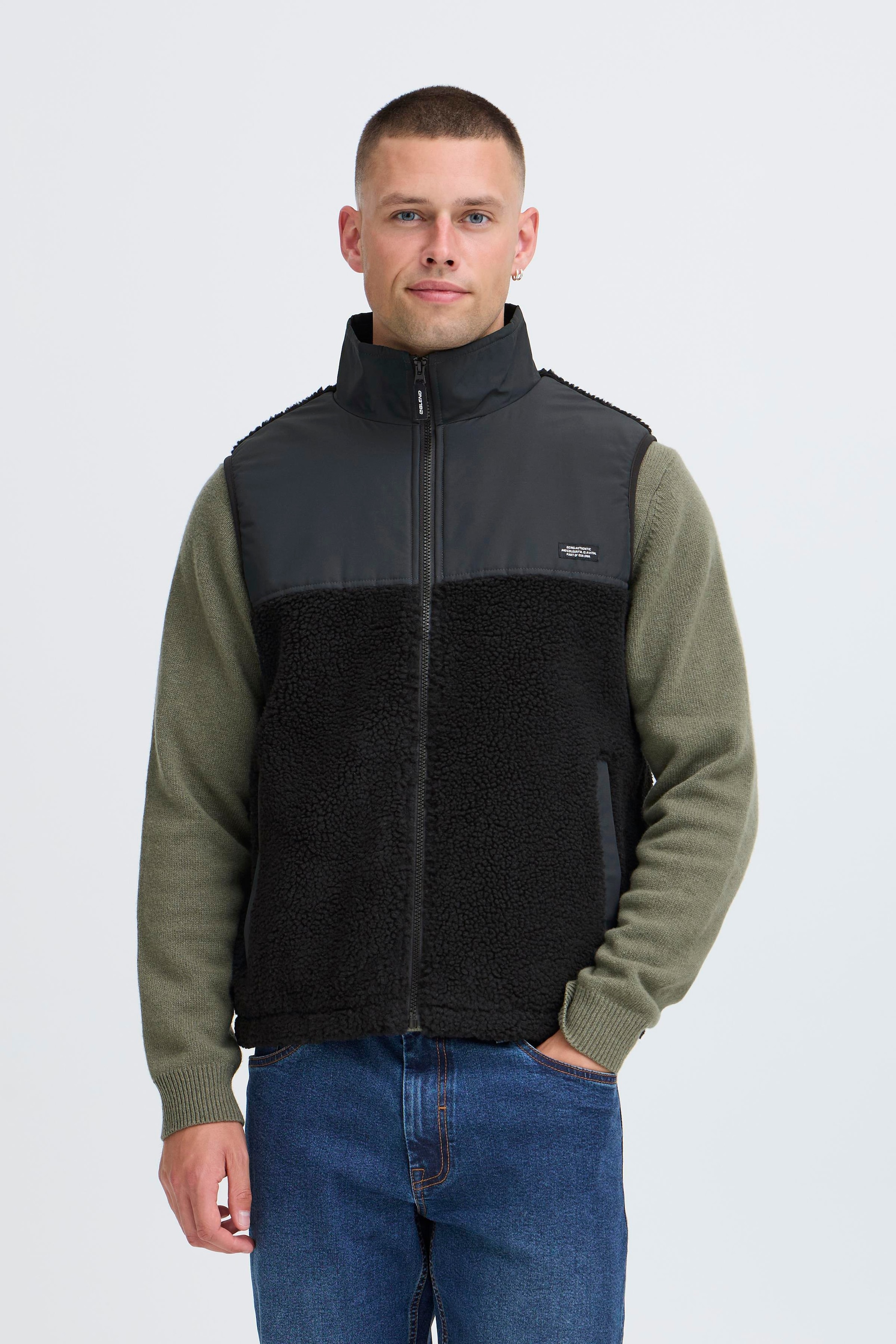 Image of Blend Sweatweste "BHTORTE" Kunstfaser, regular fit