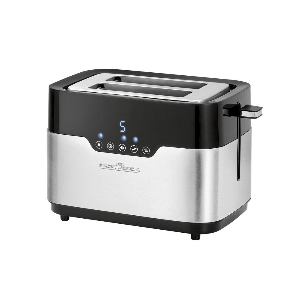 ProfiCook Toaster »PC-TA 1170 Schwarz«, 2 kurze Schlitze, für 2 Scheiben, 920 W