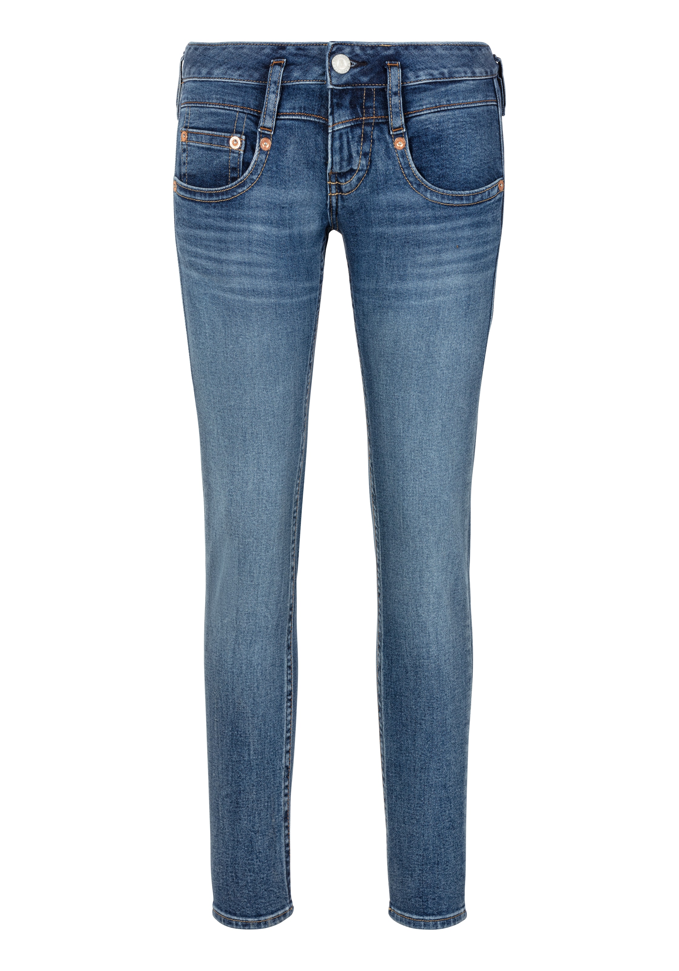 Herrlicher Slim-fit-Jeans »Pitch Slim Denim Stretch«, mit niedriger Taille