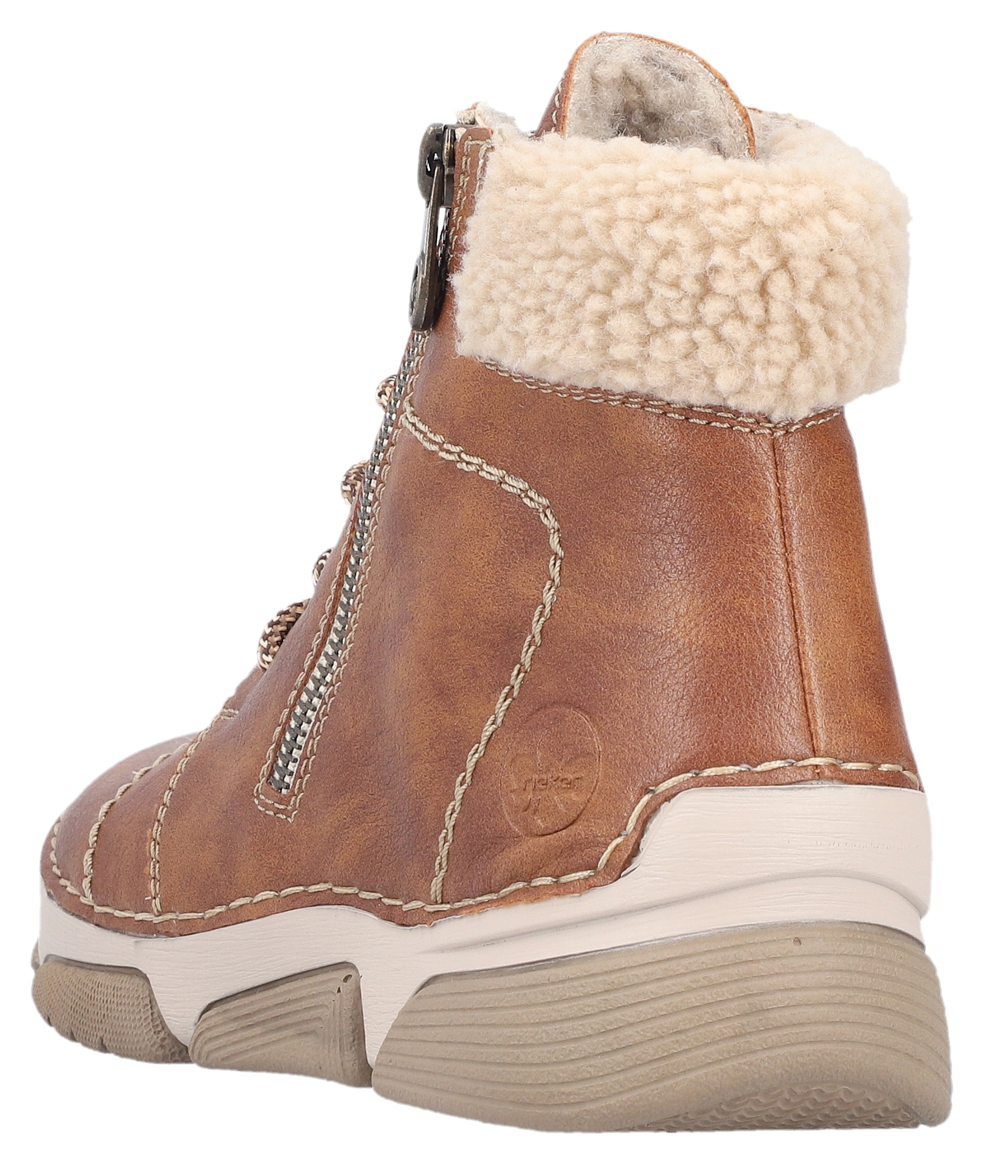 Rieker Winterboots  Schnürboots, Stiefelette, Casual-Boots mit Reissverschluss aussen
