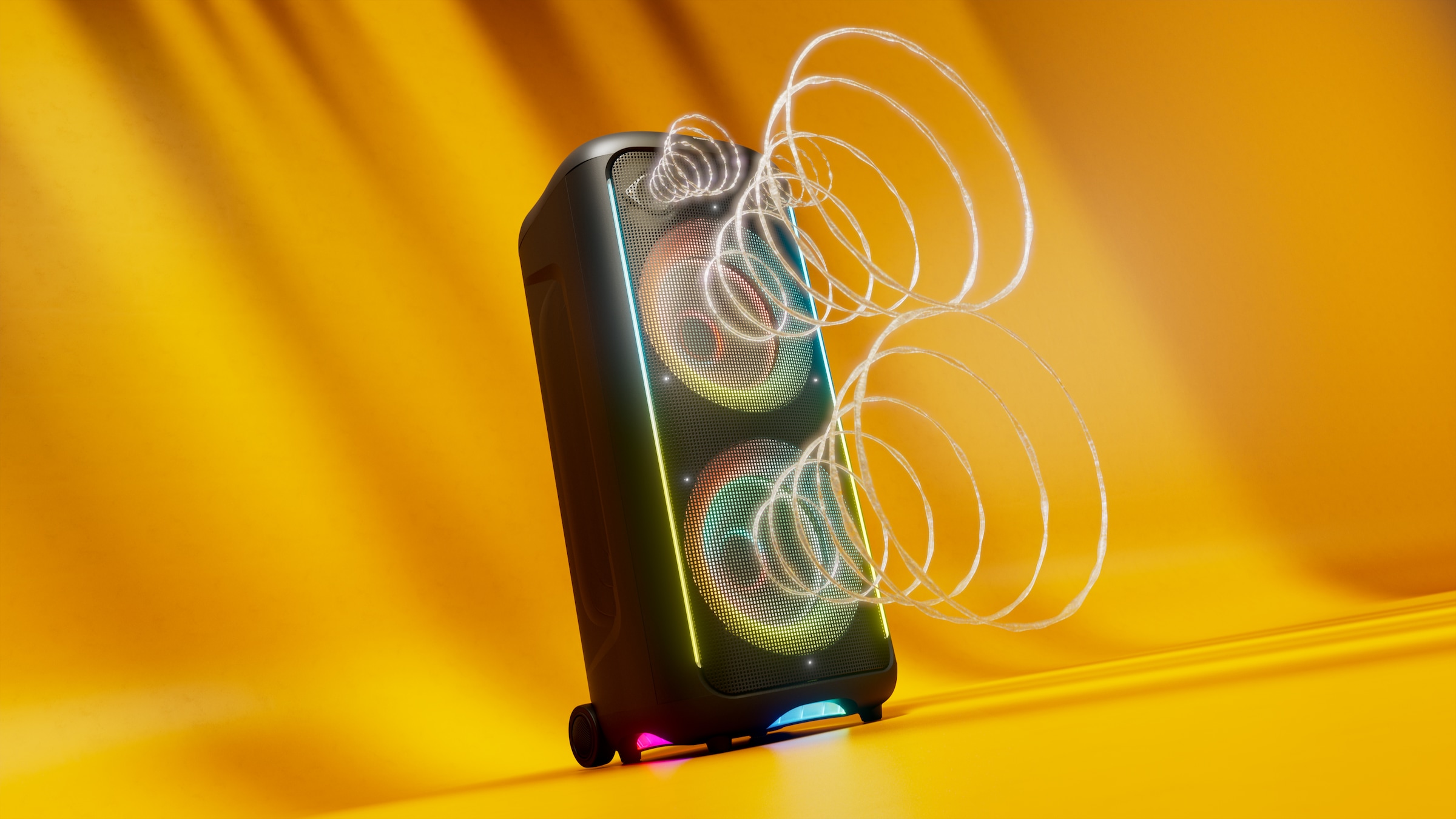 Philips Party-Lautsprecher »TAX5000E« Stereo (Bluetooth Bass- und Lautstärkeregelung | Beleuchtungseffekte | Extra Bass | Kabellos | Karaoke-fähig | Lautstärkeanpassung | Sprachsteuerung über das Smartphone | USB-Aufnahme 100 W)