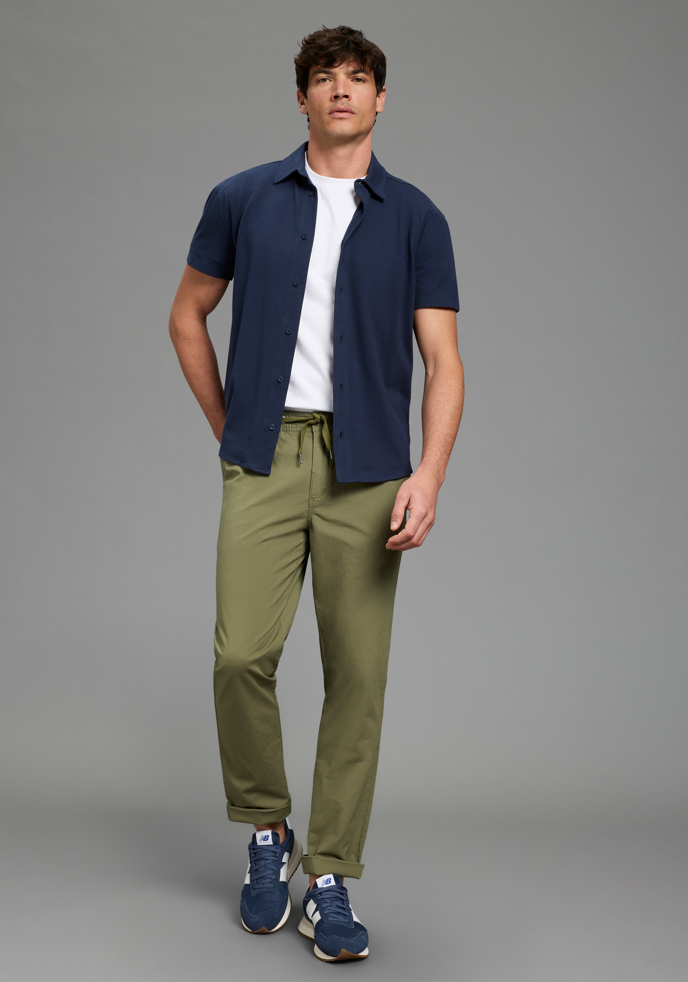 Bruno Banani Kurzarmhemd »Jersey« Kurzarm, für verschiedene Anlässe, aus Baumwolle und Elasthan