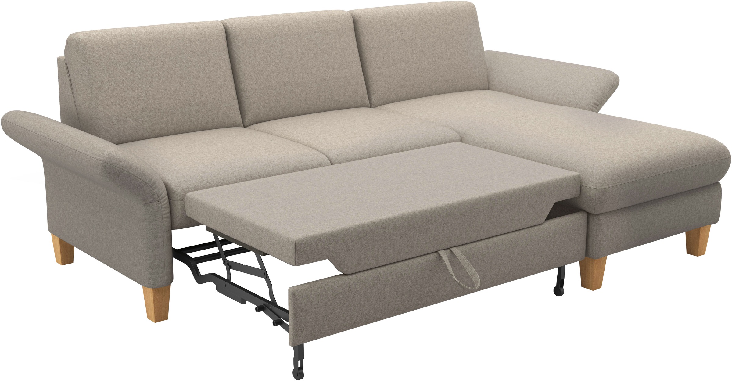 Home affaire Ecksofa »Rochelle, L-Form«, wahlweise mit Armteilverstellung, Bettfunktion und Bettkasten