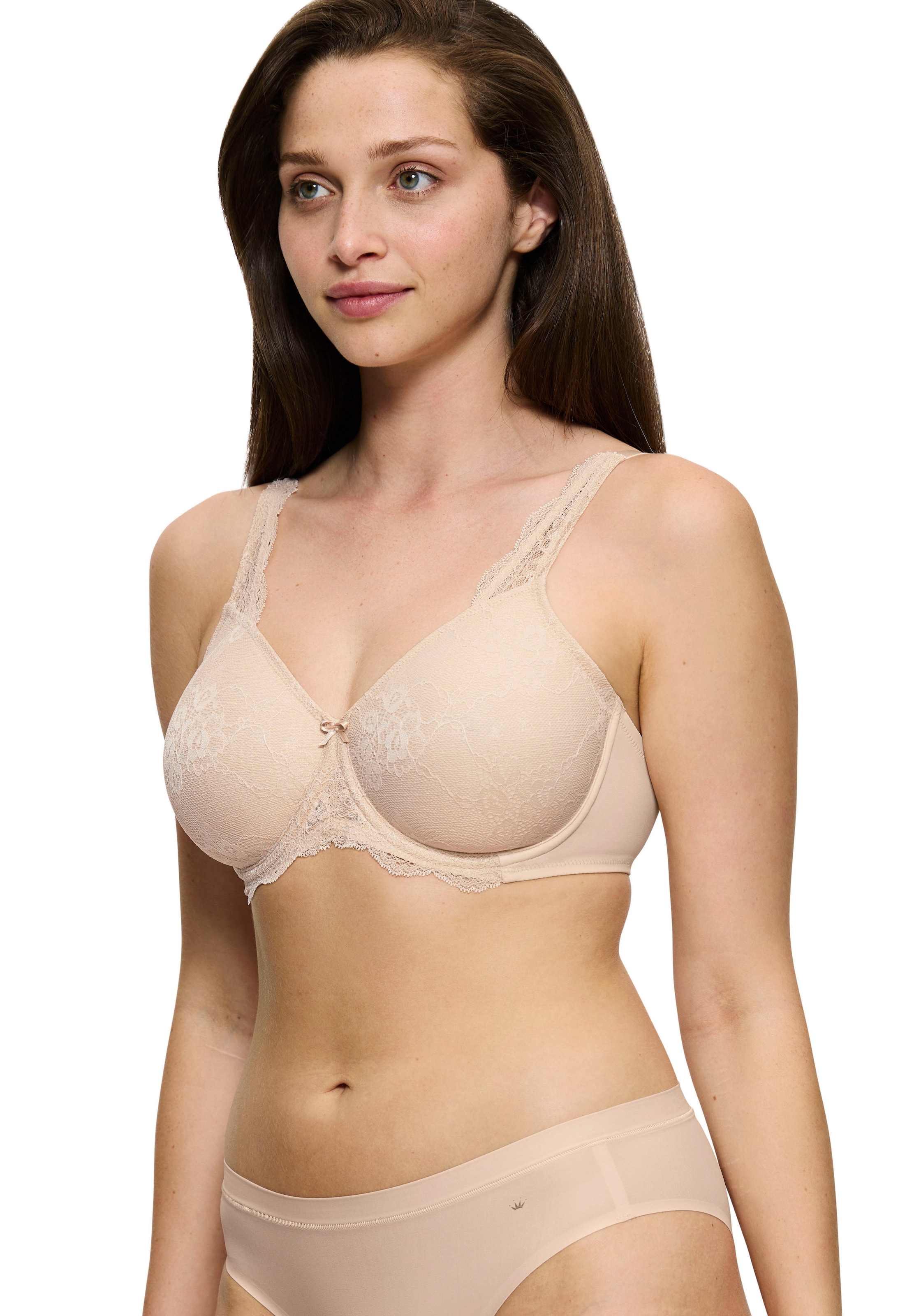 Triumph Minimizer-BH »Contouring Sensation W01«, verkleinert die Brust optisch um eine Cup-Grösse, florale Spitze