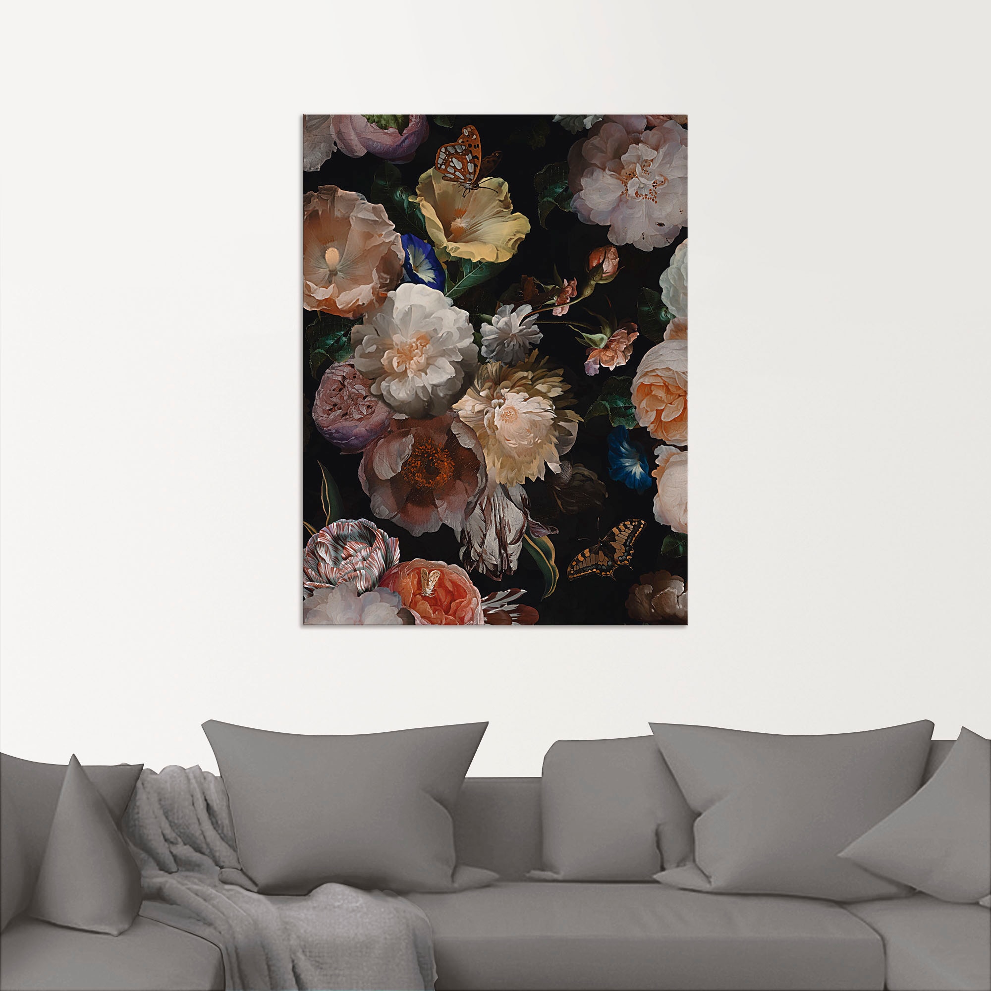 Artland Wandbild »Antike Holländische Blumen«, Blumenbilder, (1 St.), als Alubild, Outdoorbild, Leinwandbild, Poster, Wandaufkleber