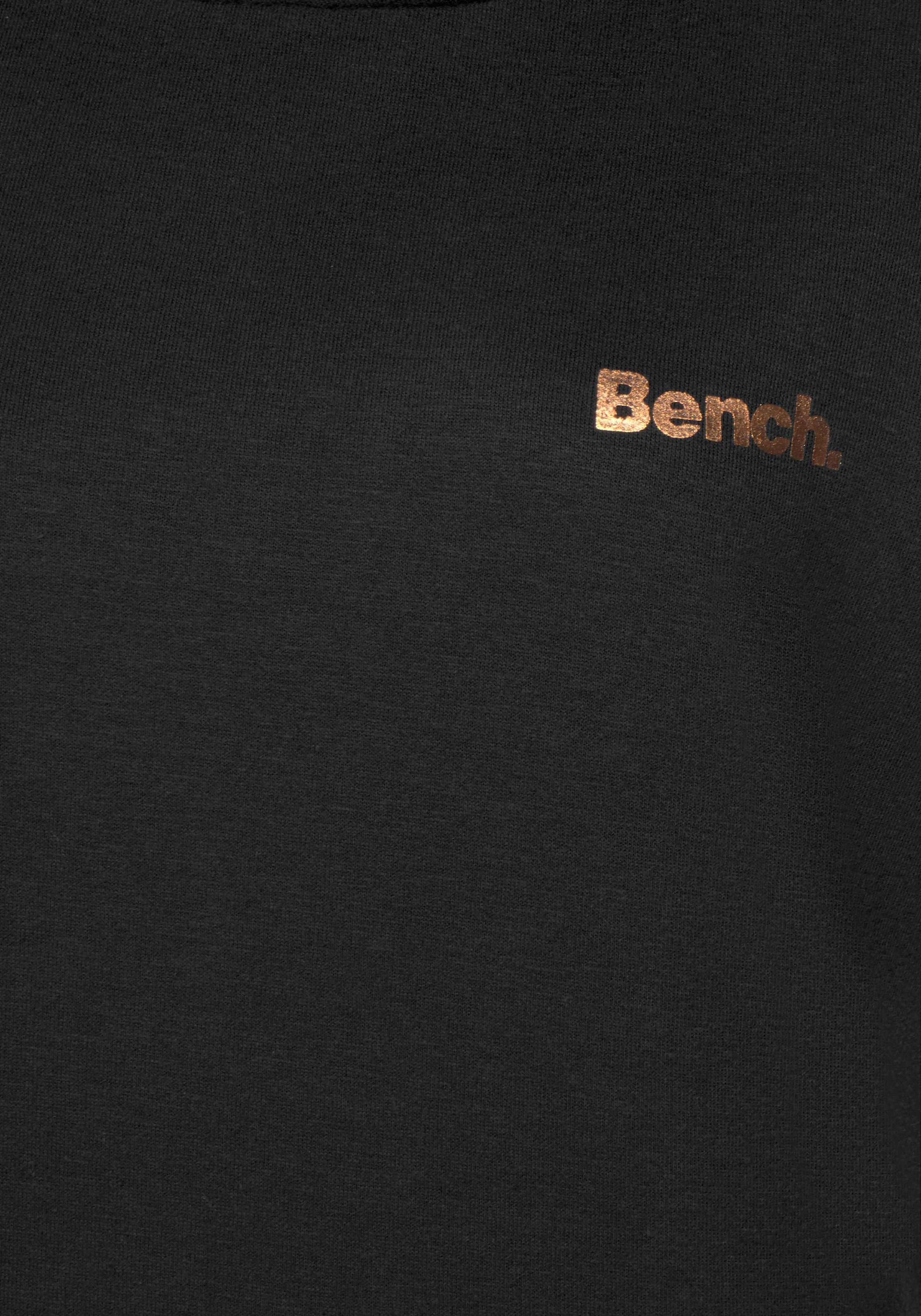 Bench. Loungewear Longsweatshirt, mit Stehkragen in Layeroptik und Kängurutasche, Loungewear