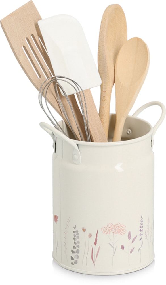 Zeller Present Porte-couverts de cuisine »Utensillienhalter "Flowers"« Praktisch und dekorativ, 1250 ml