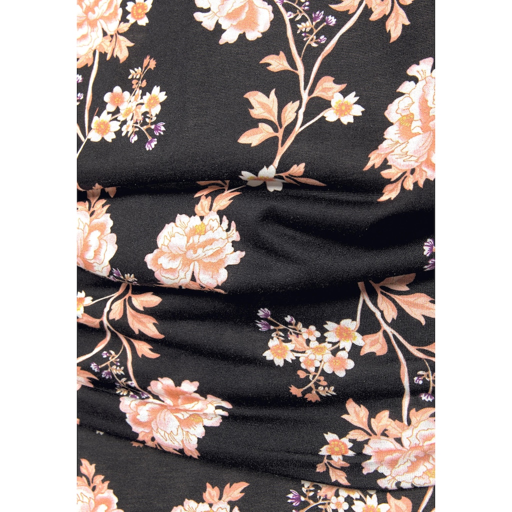 LASCANA Strandkleid, mit floralem Alloverdruck