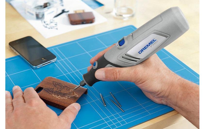 DREMEL Elektro-Multifunktionswerkzeug »7750-10«, (Set), Funktionen: Bohren; Fräsen; Gravieren; Polieren; Schleifen; Trennen