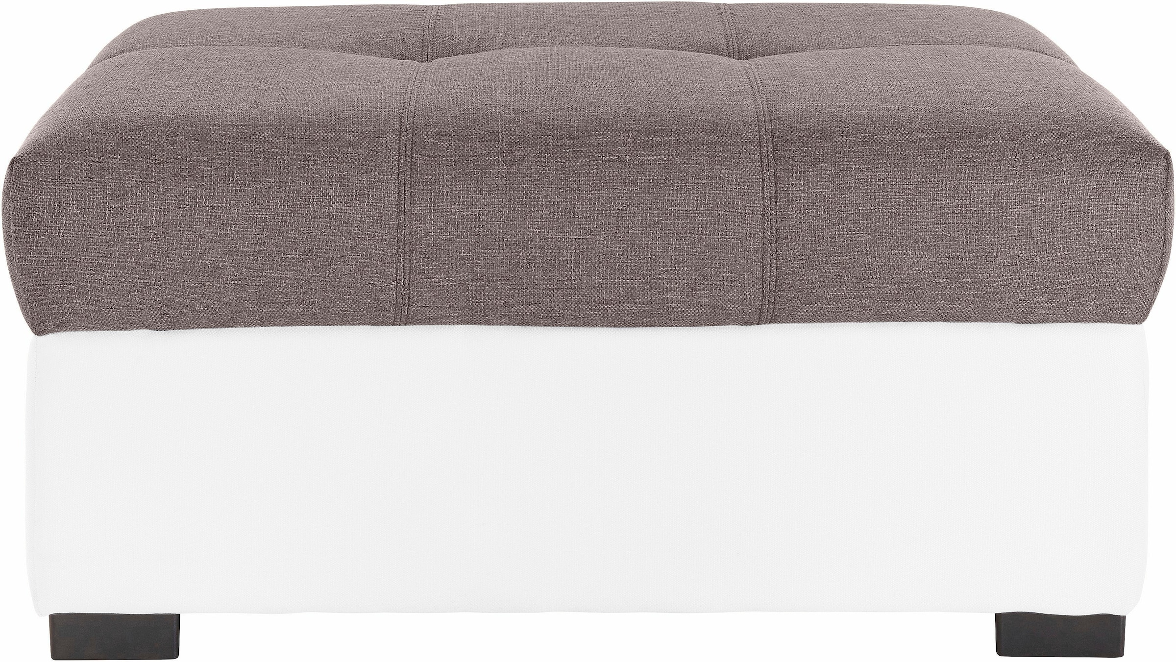 COTTA Polstergarnitur »Speedway U-Form«, (Set), Set bestehend aus: Wohnlandschaft mit Kopfteilverstellung & Hocker