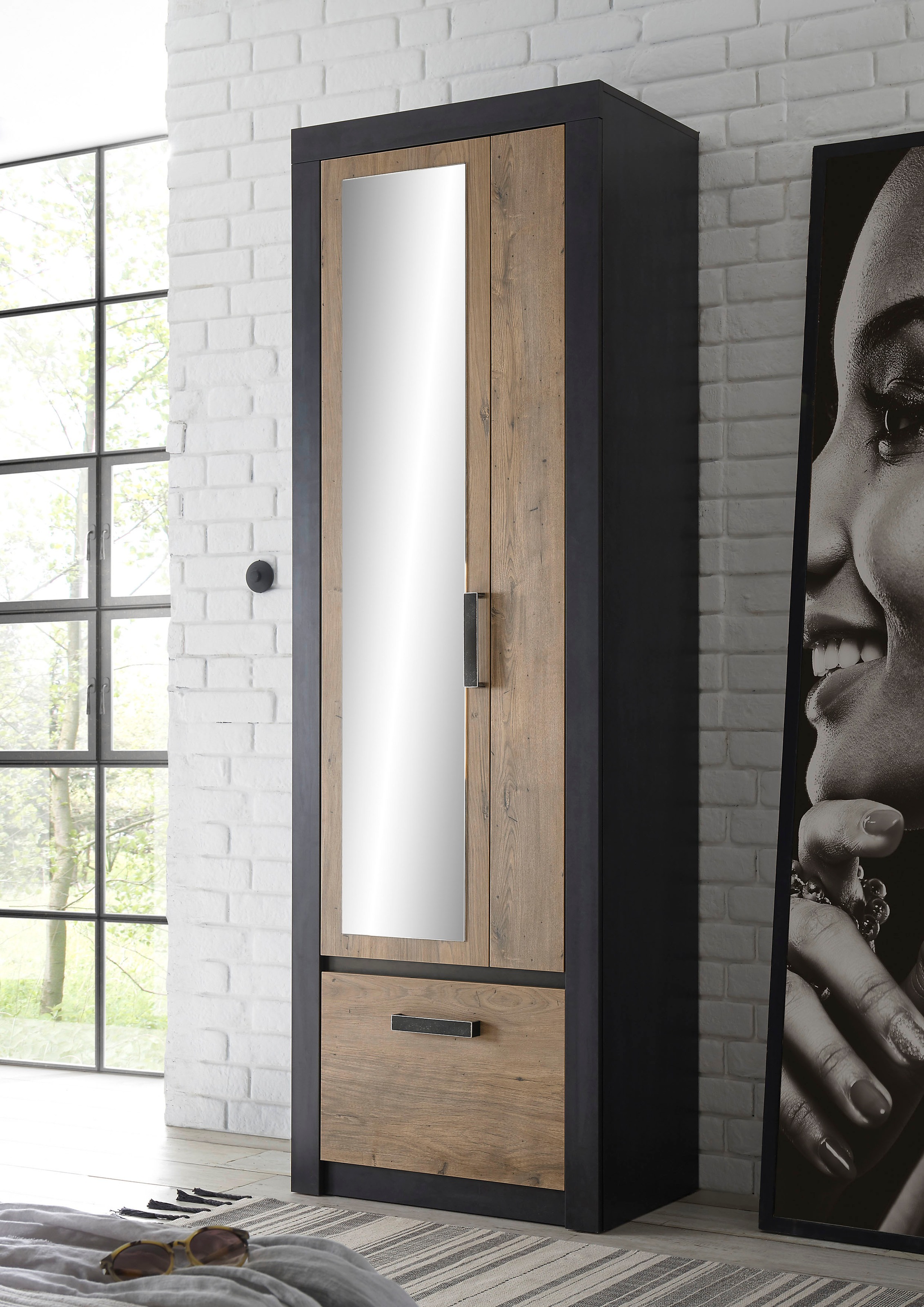 Image of my home Garderobenschrank »BRÜGGE«, mit einer dekorativen Rahmenoptik bei Ackermann Versand Schweiz