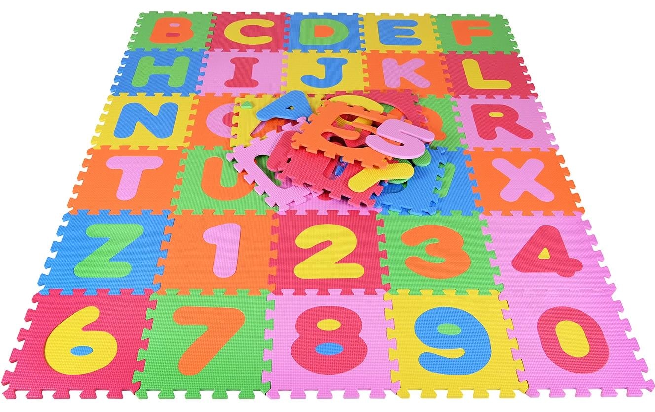 Knorrtoys® Puzzlematte »ABC + Zahlen /36 tlg/30 cm«