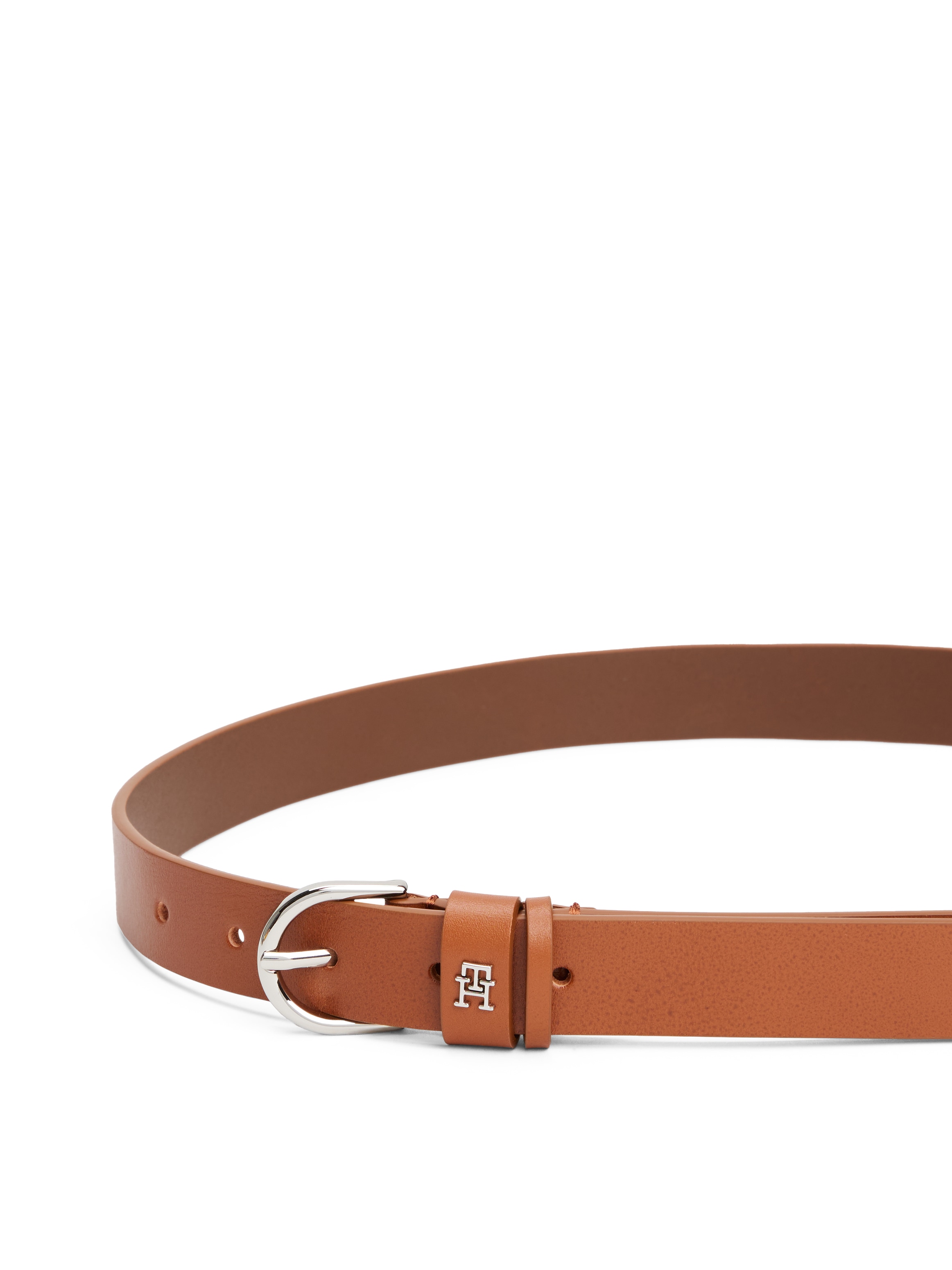 Tommy Hilfiger Ledergürtel »ESSENTIAL EFFORTLESS 2.5 SV«, Einfachdornschliesse, Metallemblem