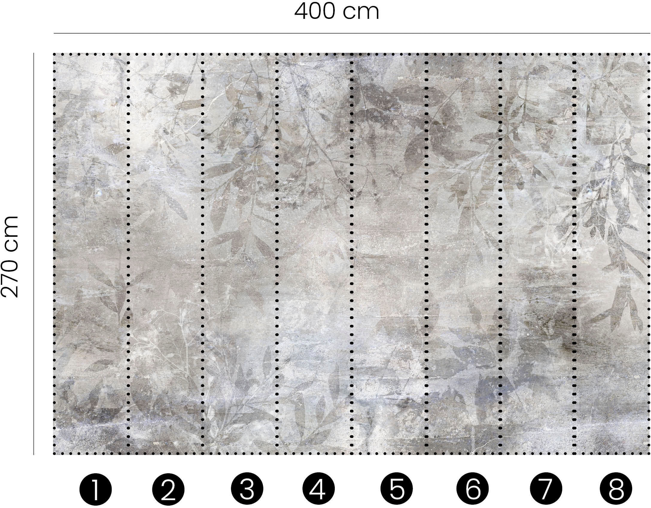Fashion for walls Papier peint photo »Whisper« entretenu texturée 8 Rollen