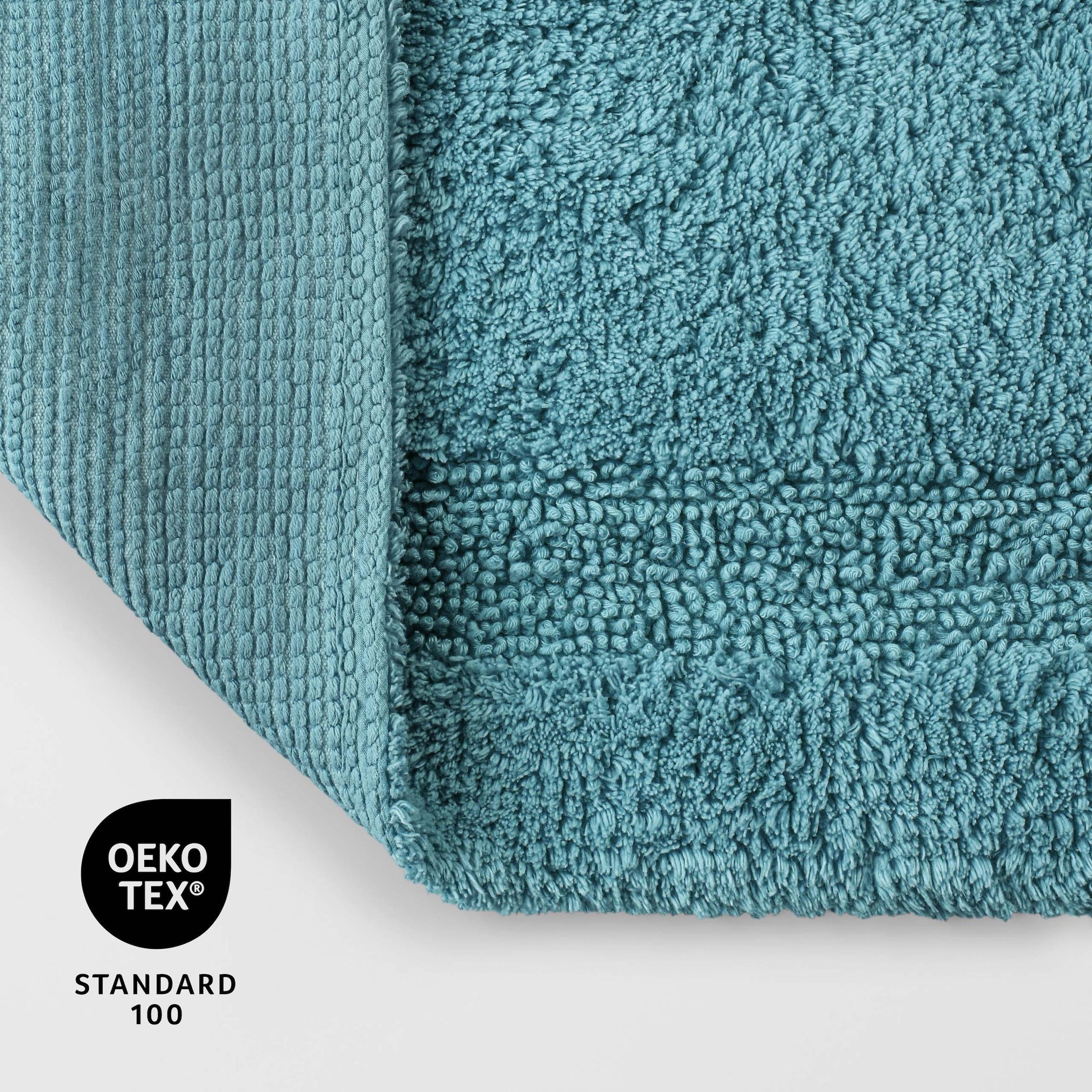 GOODproduct Tapis de bain »Meellor« Höhe 20 mm revêtement antidérapant compatible chauffage au sol Tapis de bain, tufté, moderne, uni, antidérapant, moelleux, coton