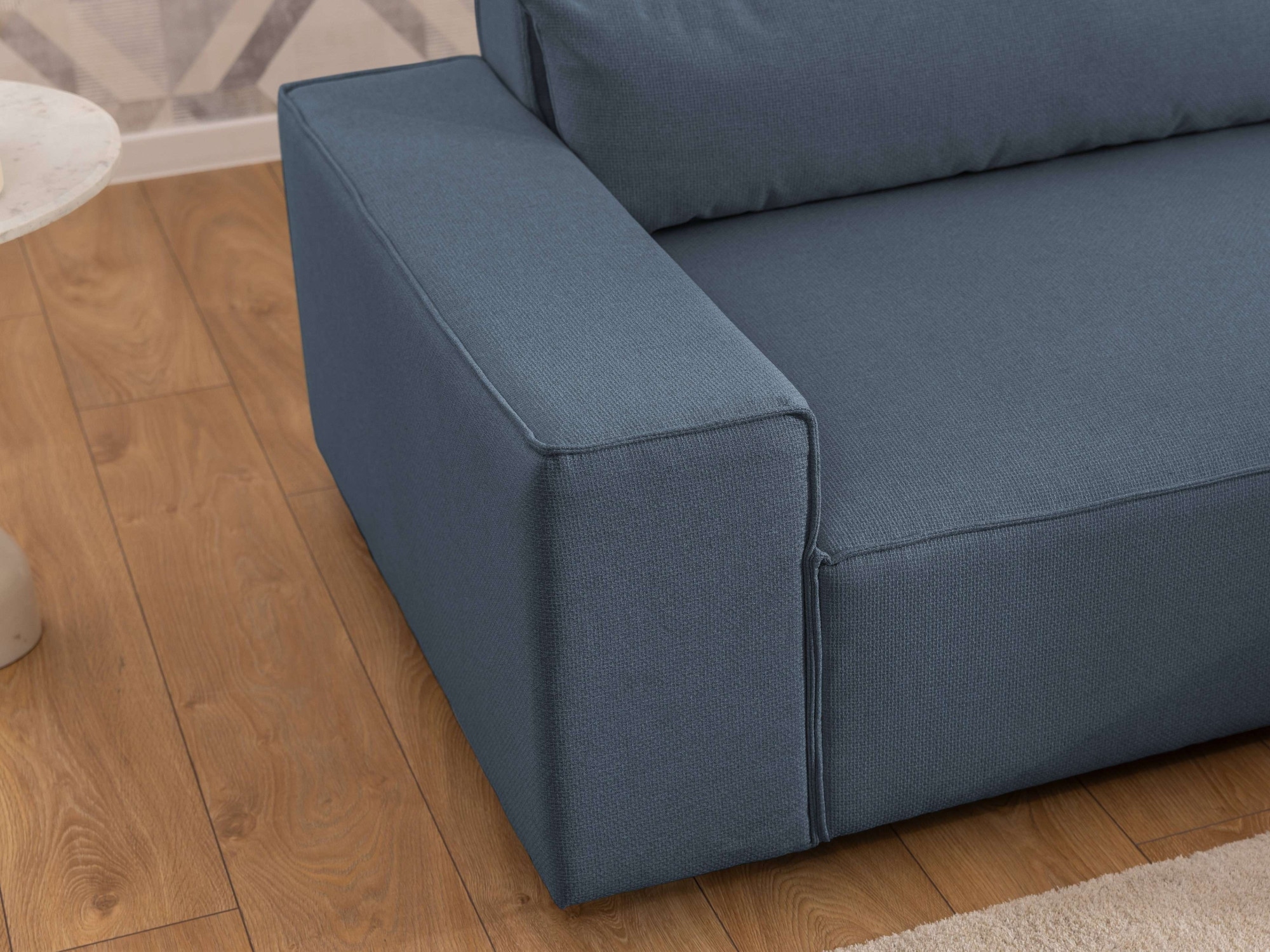 GOODproduct Ecksofa »KINLEE Design-Sofa mit Recamiere rechts/links, Masse B/T/H 251/144/70cm« L-Form mit Wellenunterfederung, ohne Bettfunktion, modern und beguem