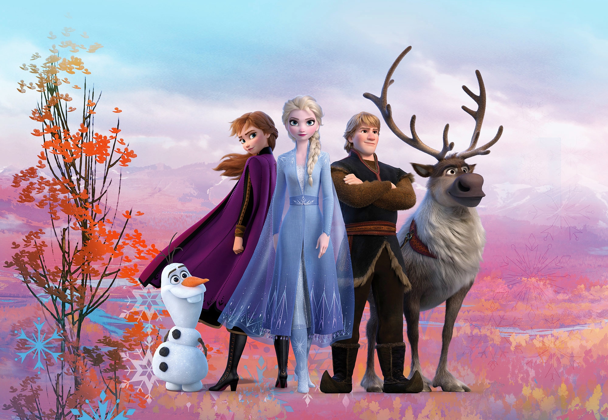 Komar Fototapete »Frozen Iconic«, bedruckt-Comic, ausgezeichnet  lichtbeständig jetzt kaufen | Fototapeten