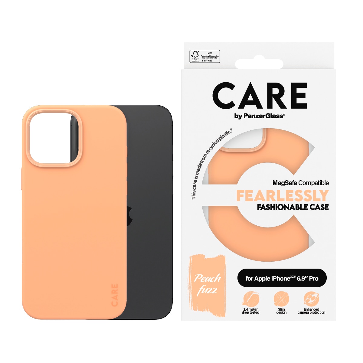 Image of CARE by PanzerGlass Handyhülle "Fashionable Case für Apple iPhone 16 Pro Max" Backcover, Schutzhülle, Handyschutzhülle, Case, Schutzcase, stossfest