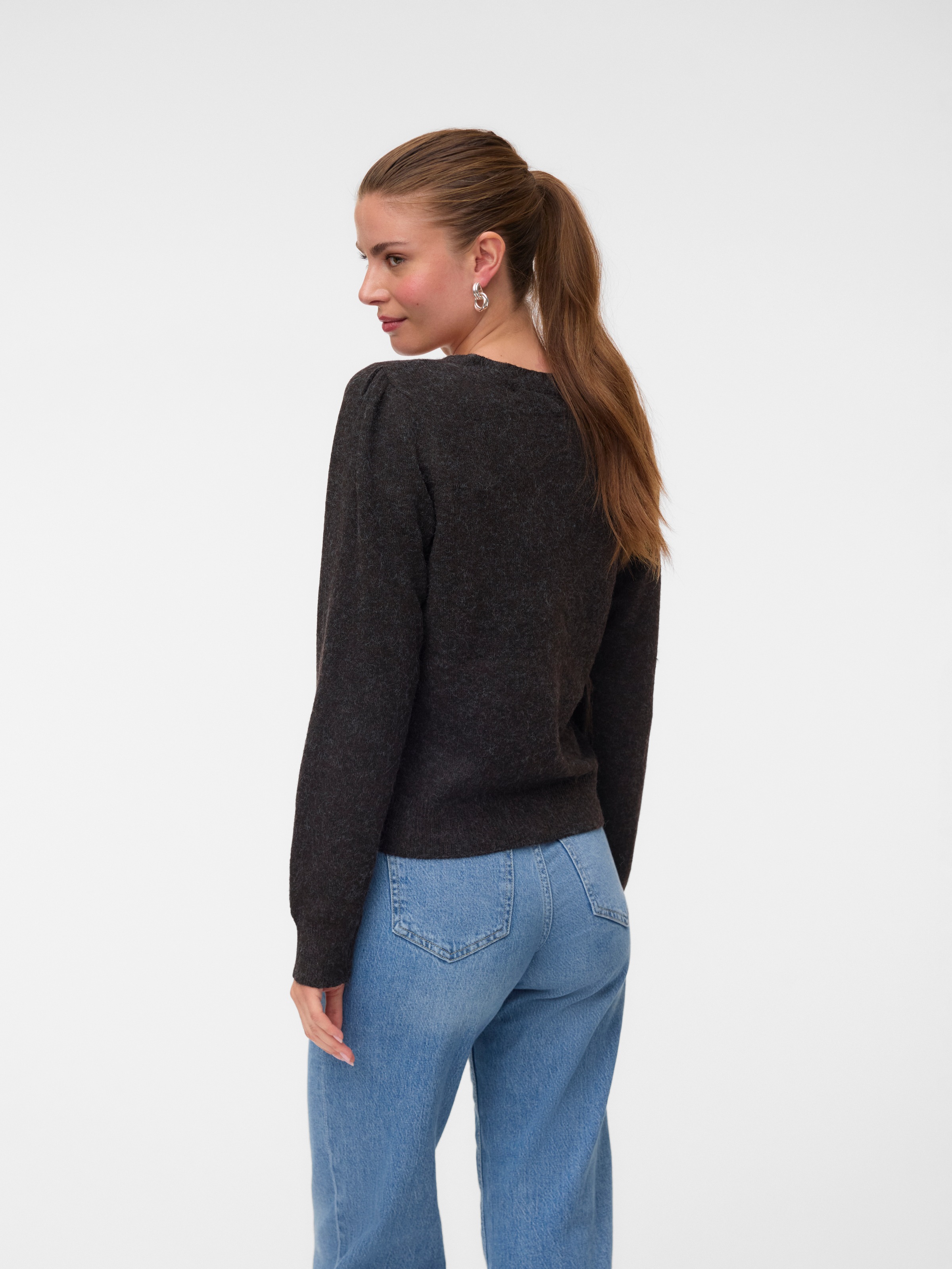 Vero Moda Veste en tricot »VMDOFFY LS V-NECK CARDIGAN NOOS« mélange de matériaux