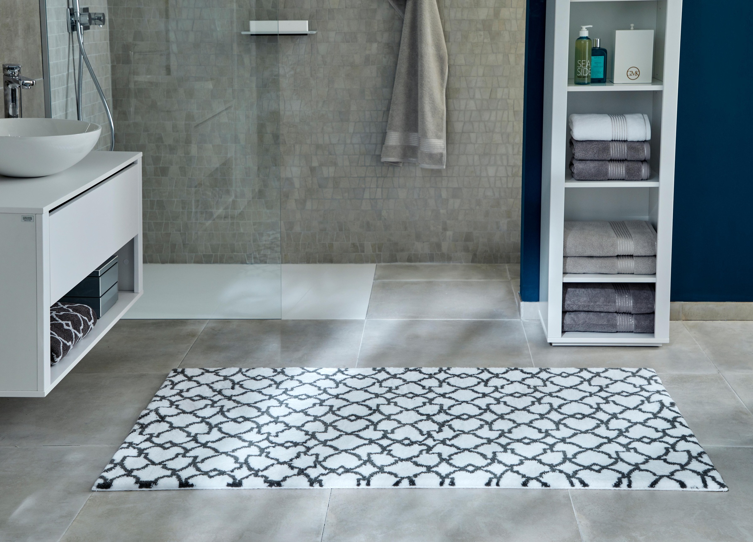 Guido Maria Kretschmer Home&Living Tapis de bain »Birdal« Höhe 15 mm Badteppich, auch als 3 tlg. Set erhältlich