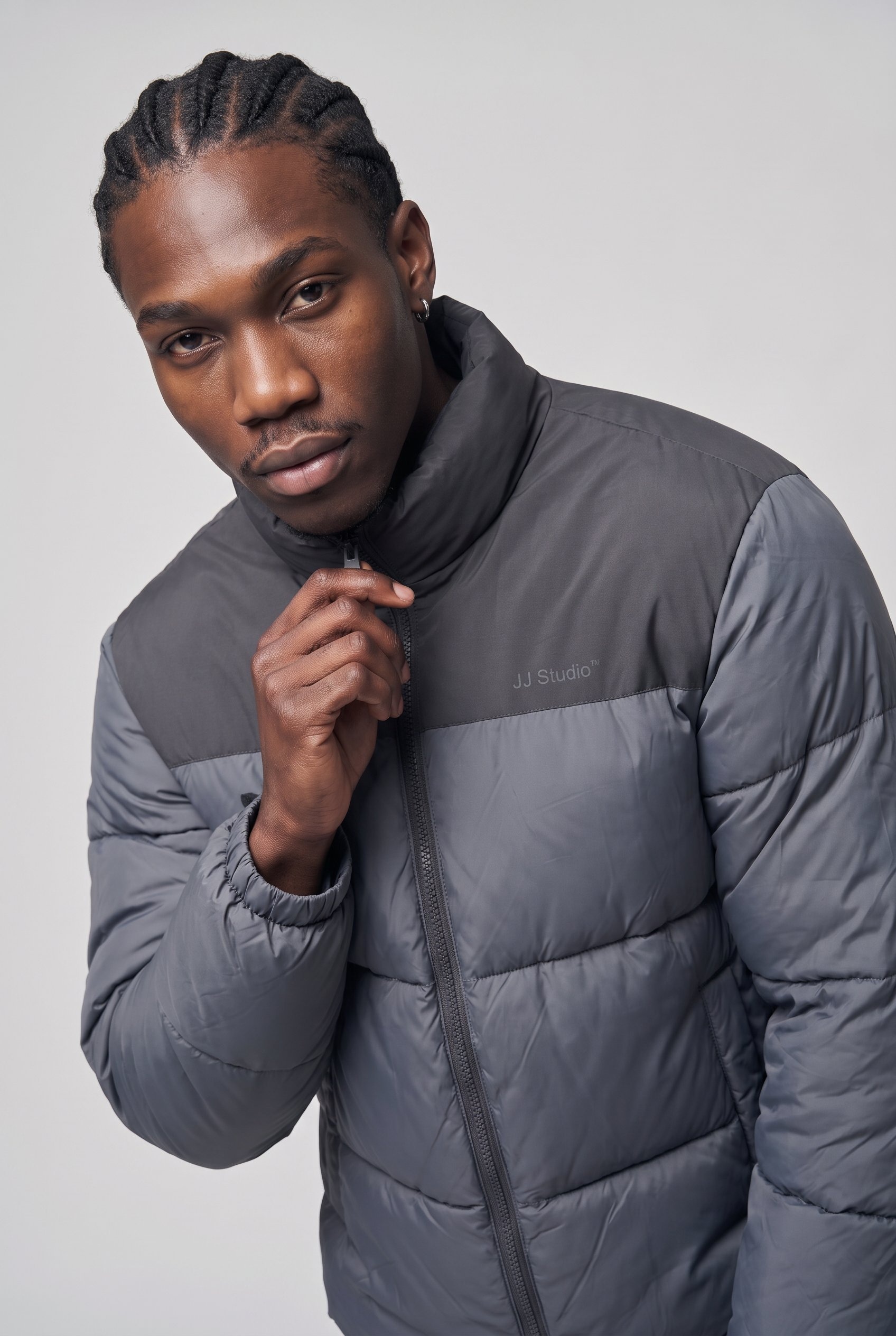 Image of Jack & Jones Steppjacke "JJRAZE COLLAR STAND PUFFER" Kunstfaser, regular fit
