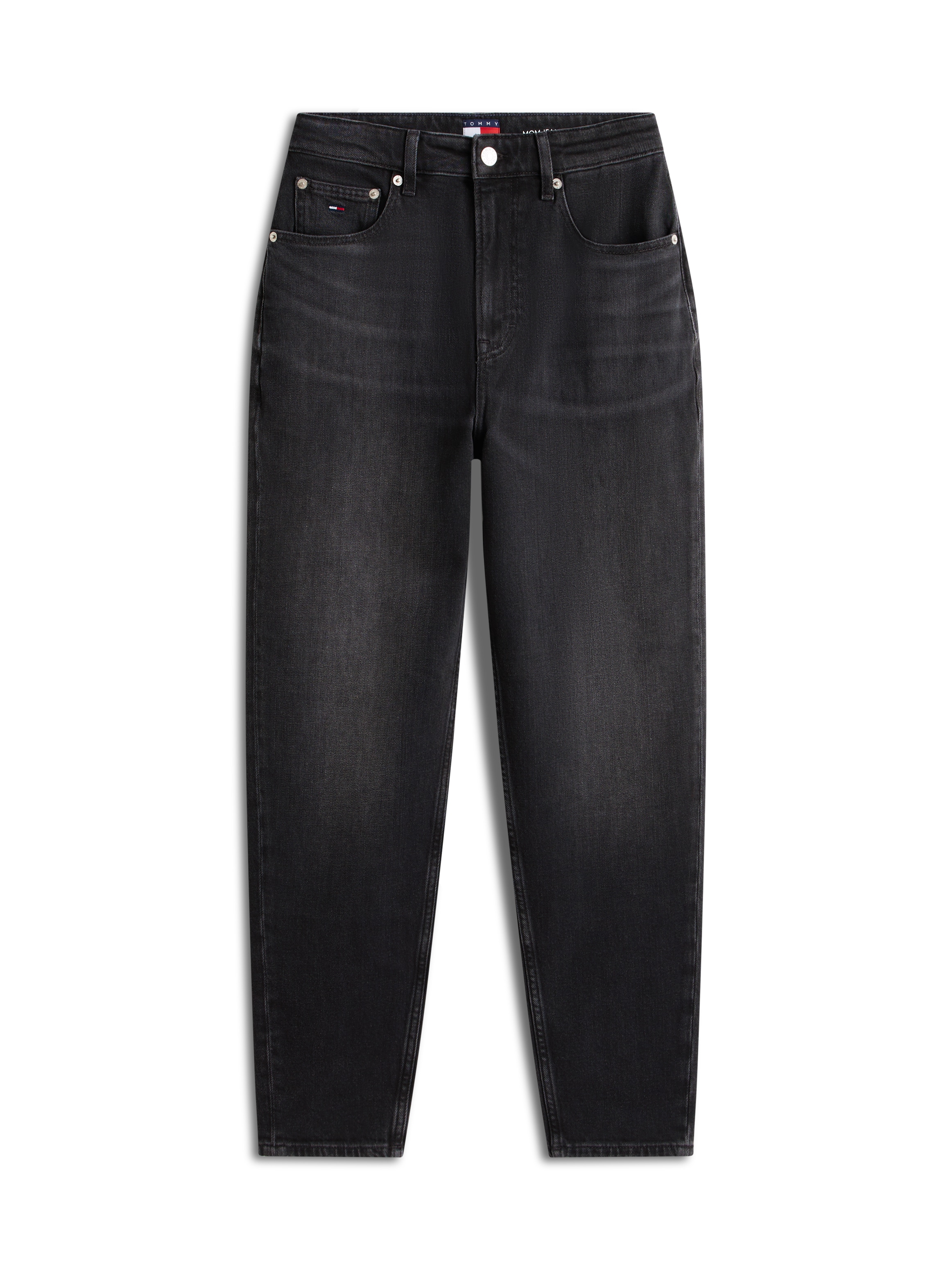 Tommy Jeans Jeans mom »MOM JEAN UH TPR« mit Logo-Stickereien, in knöchelfreier Länge