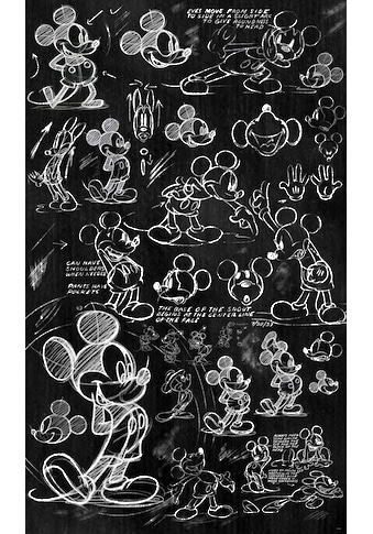 Vliestapete »Mickey Chalkboard«