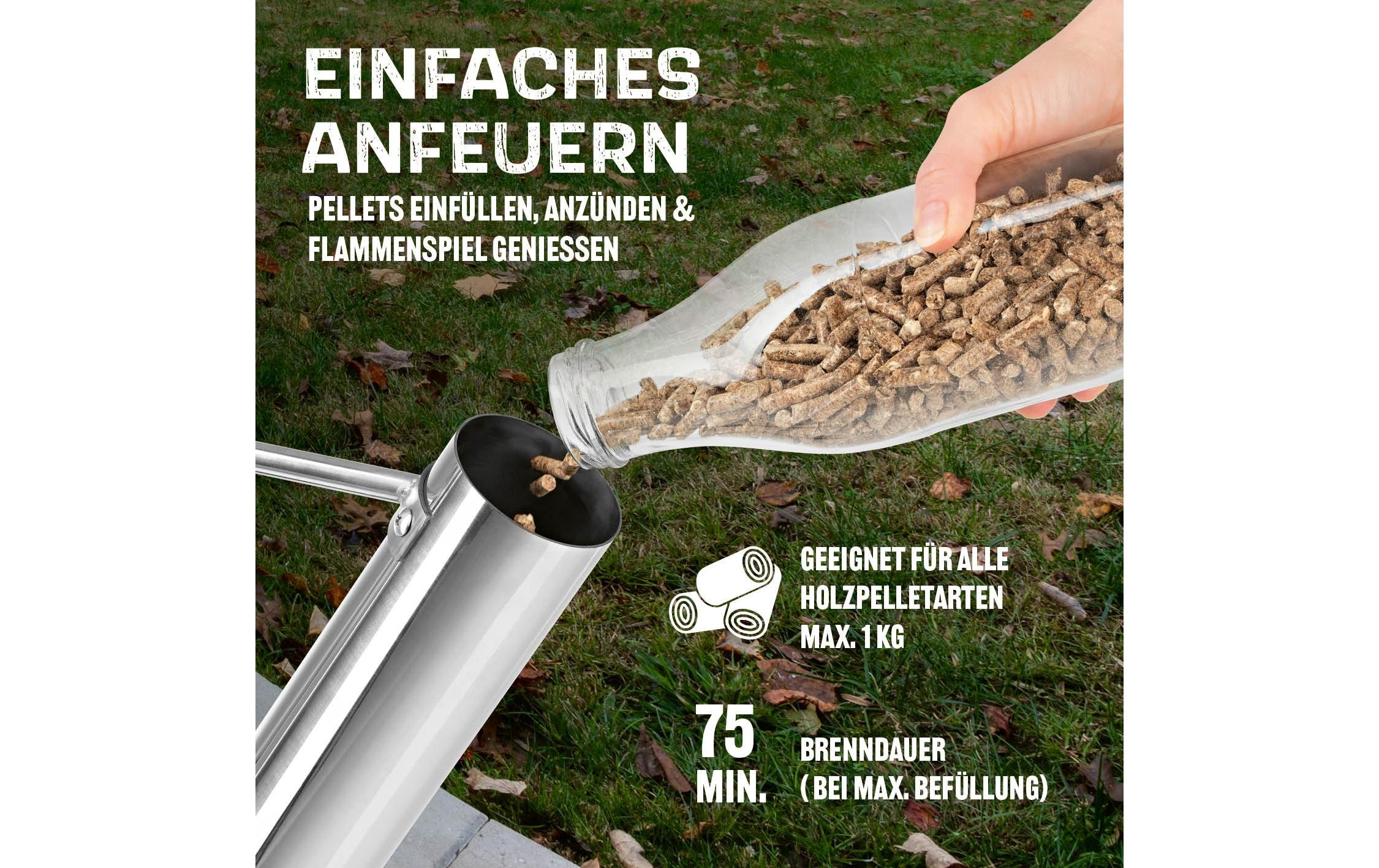 LANDMANN Feuerstelle »Pellet-Fackel 126.5 cm«
