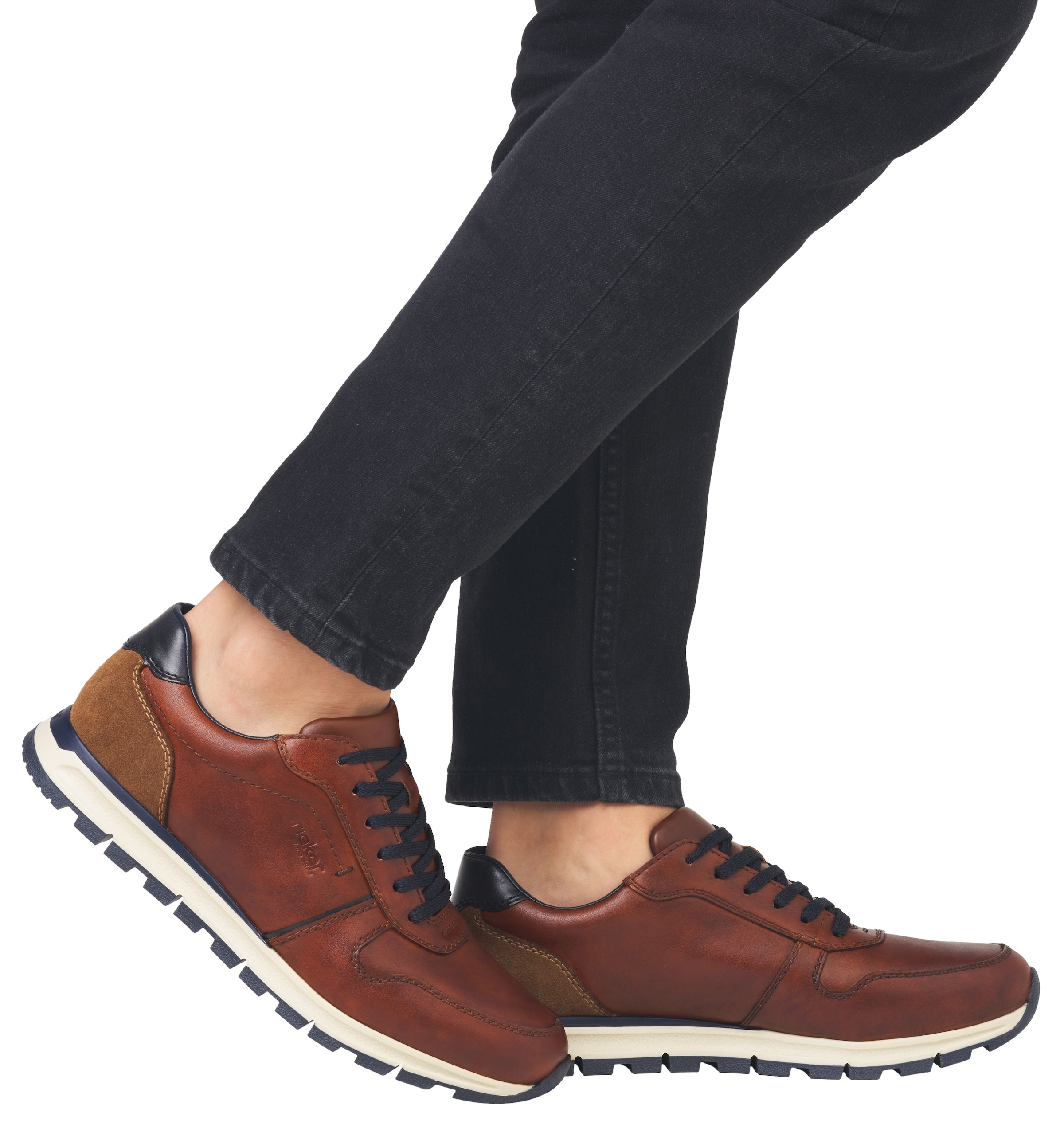 Rieker Sneaker, mit MemoCup-Innensohle, Freizeitschuh, Halbschuh, Schnürschuh