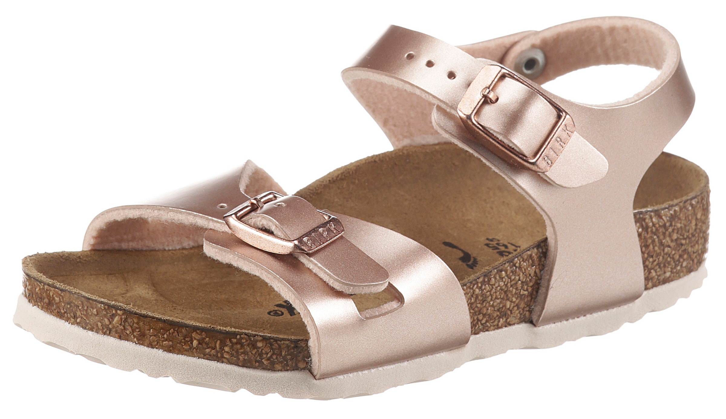 Image of Birkenstock Riemchensandale »Rio Electric«, in cooler Metallic-Optik, Schuhweite: schmal bei Ackermann Versand Schweiz