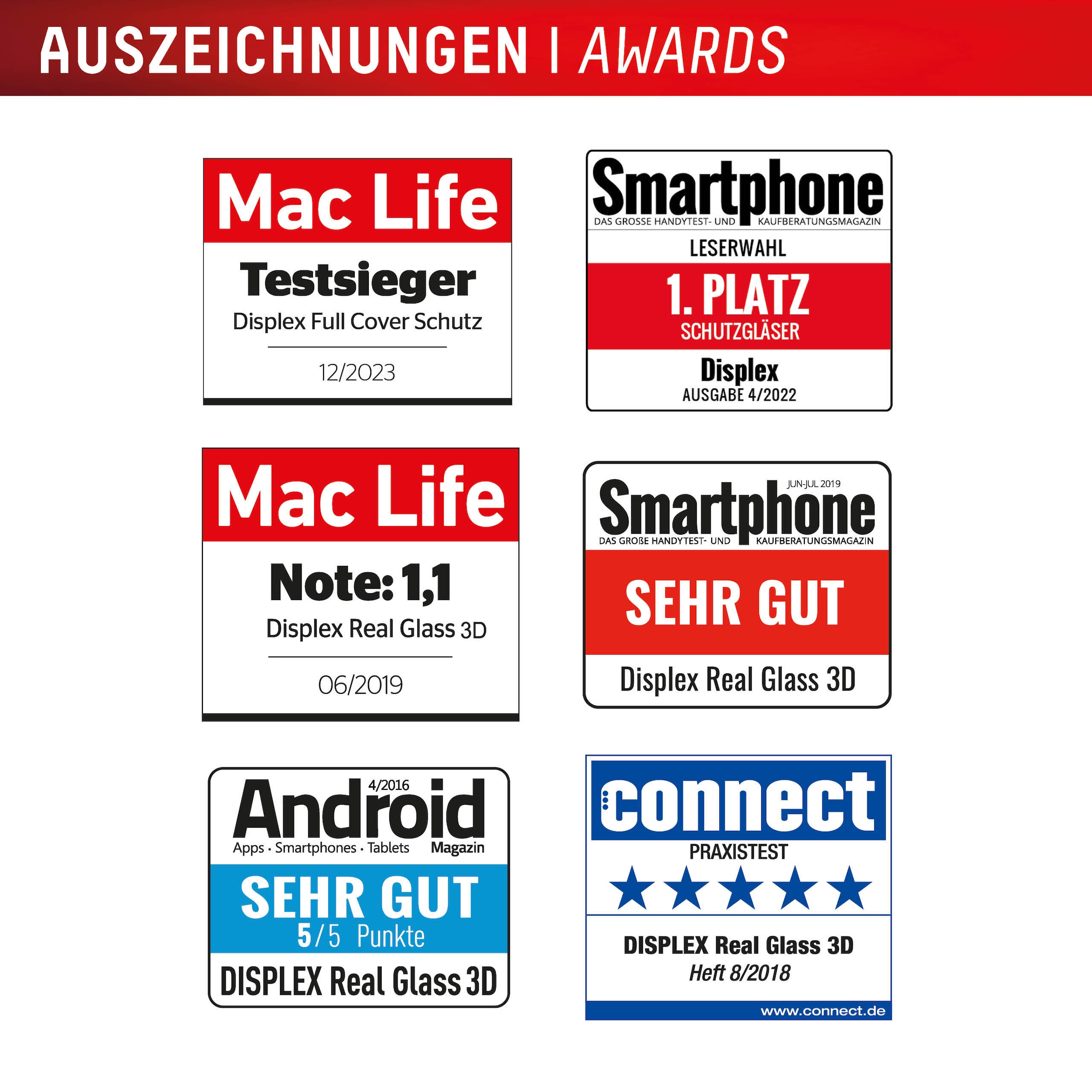 Displex Verre de protection d'écran »Premium Glass Screen Protector Full Cover« für Apple iPhone 17;Apple iPhone 17 Pro Displayschutzfolie, Schutzfolie, Bildschirmschutz, kratz- & stossfest