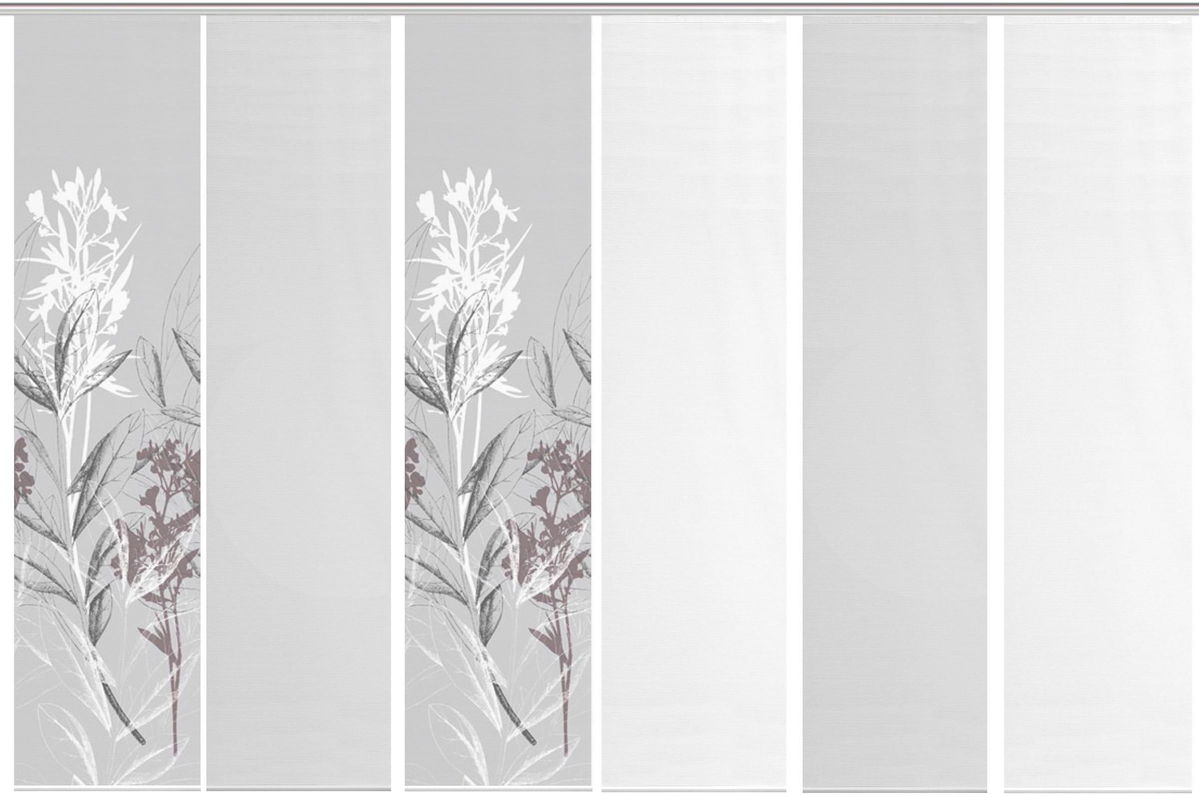 Image of Vision S Schiebegardine »6ER SET SEMORA«, (6 St.), HxB: 260x60, Schiebevorhang 6er Set Digitaldruck bei Ackermann Versand Schweiz