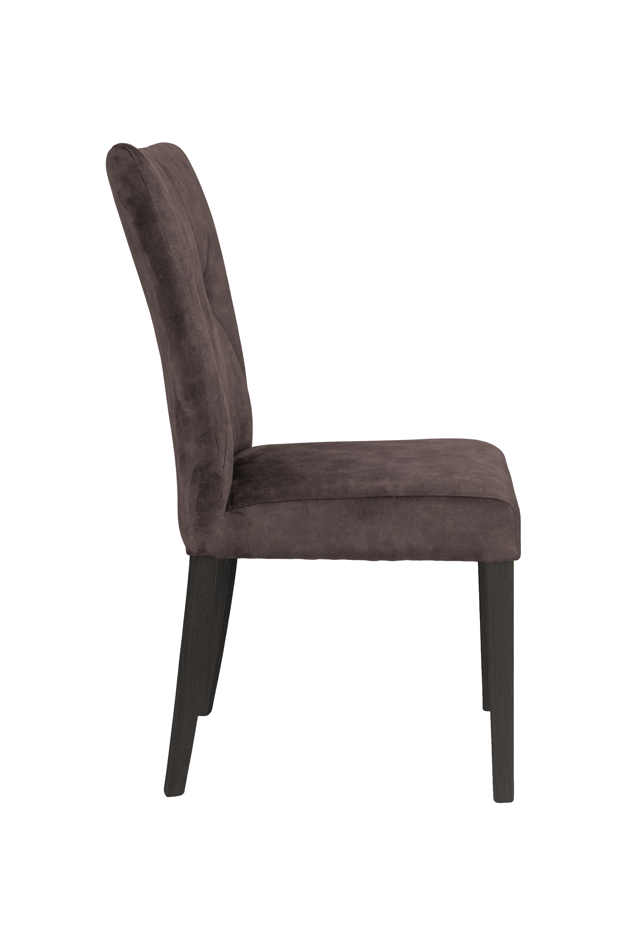 Home affaire 4-Fussstuhl »Diamond« (Set) 2 Stk. Samtvelours Sitz und Ruecken gepolstert