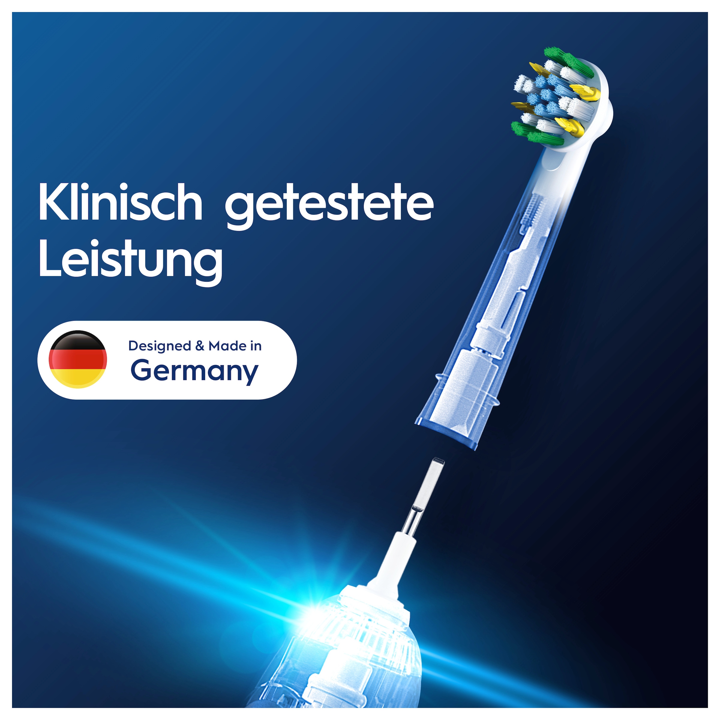 Oral-B Aufsteckbürsten »Pro Tiefenreinigung« Tiefe Zahnreinigung mit innovativen X-förmigen Borsten