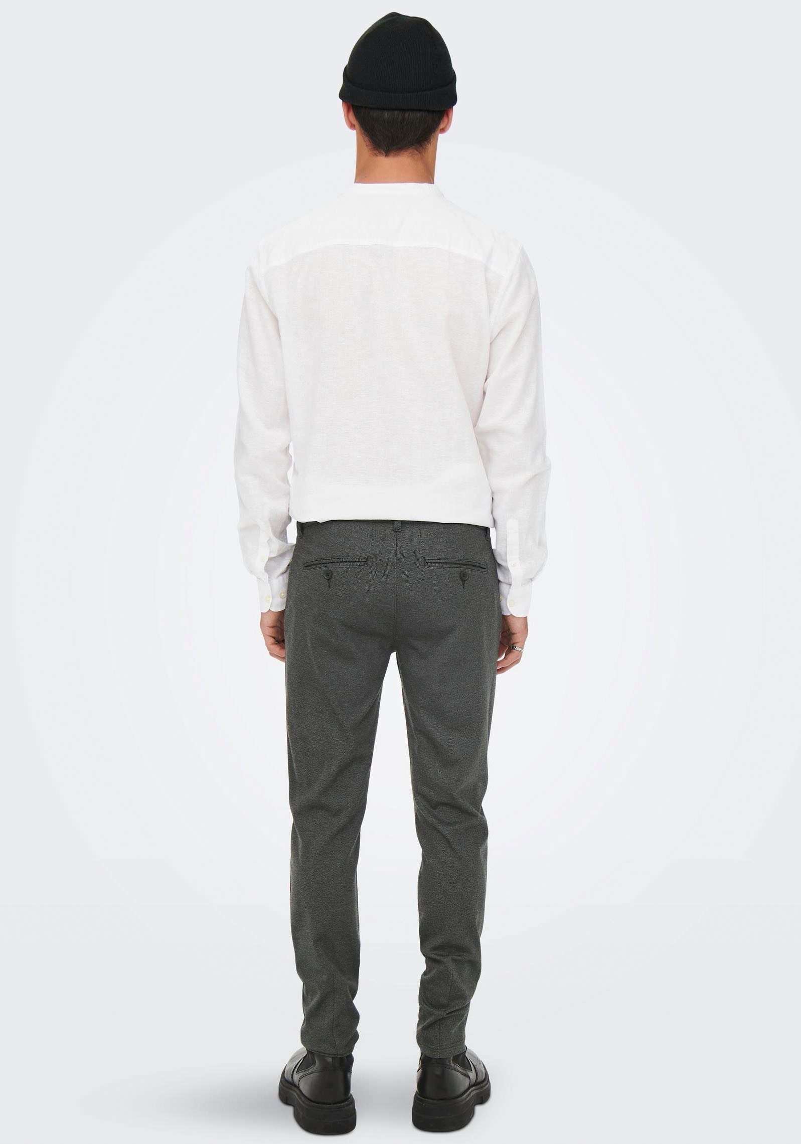 ONLY & SONS Pantalon en tissu  avec léger motif structuré