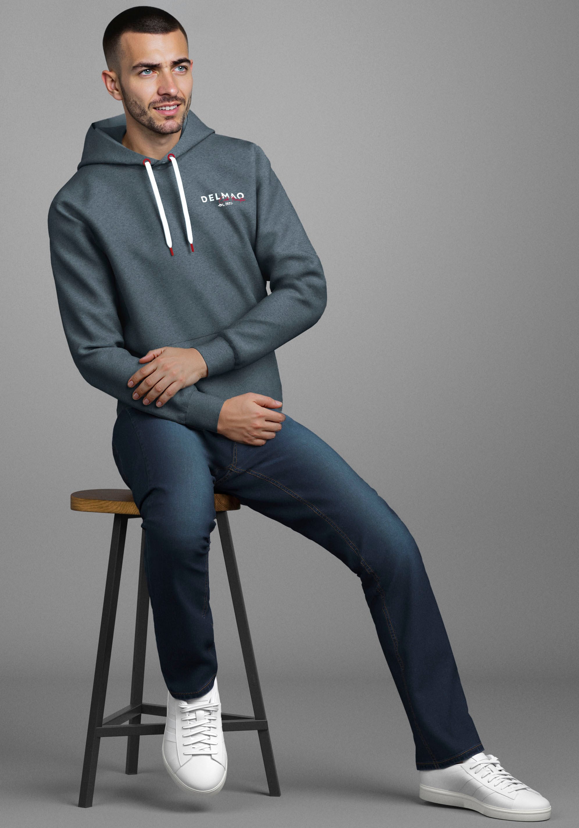 DELMAO Sweat à capuche