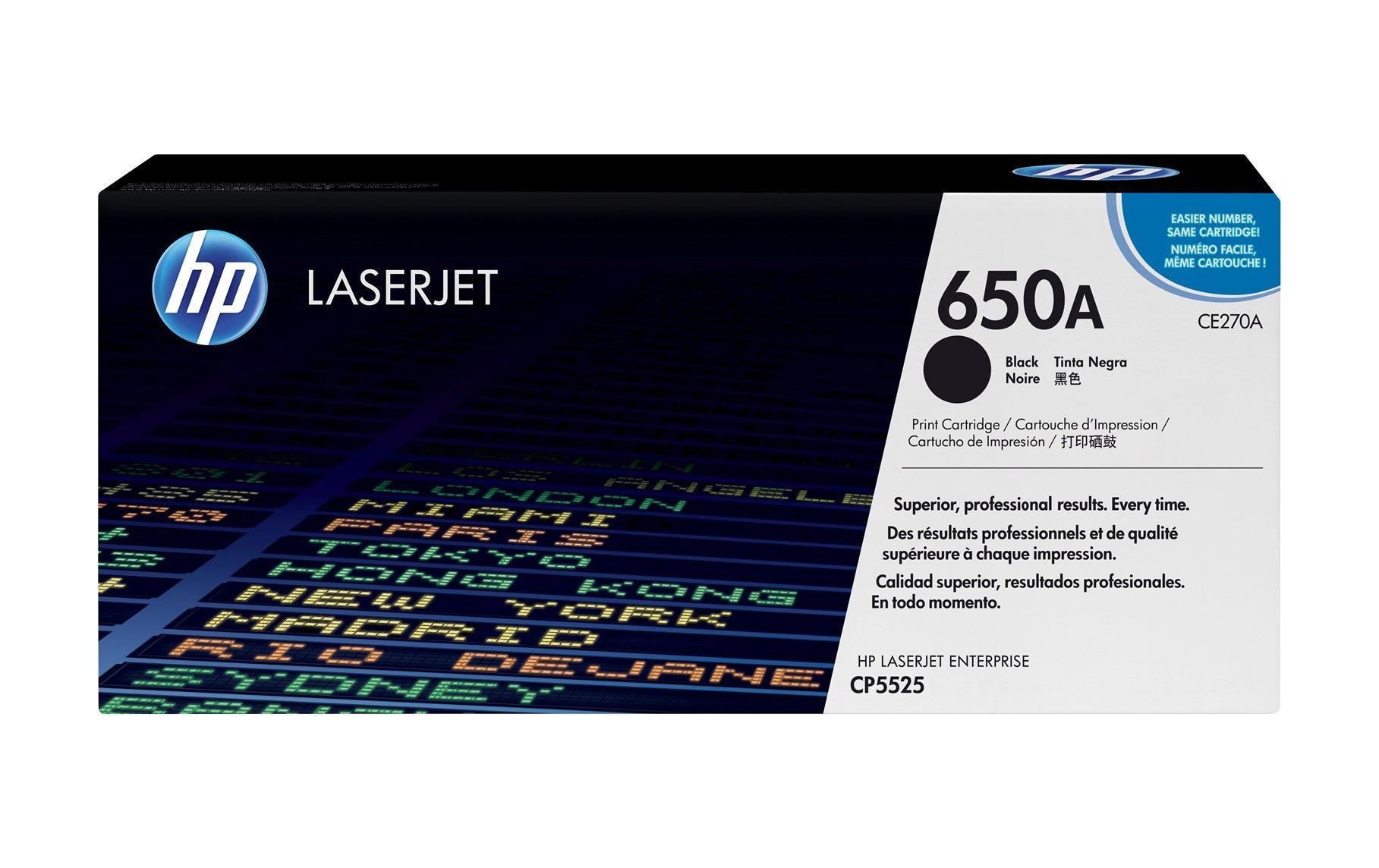 Image of Tonerpatrone "650A - Black (CE270A)"