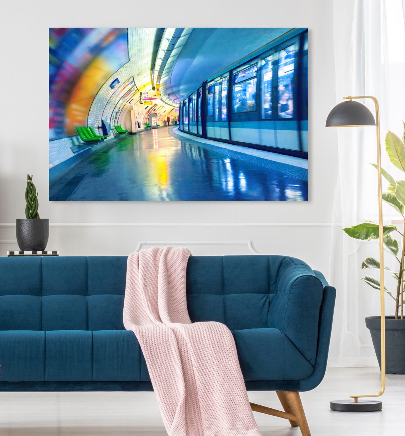 queence Tableau en verre acrylique »Tunnel« Art | Images de trains | Trains Fine Art-Print in Galeriequalität
