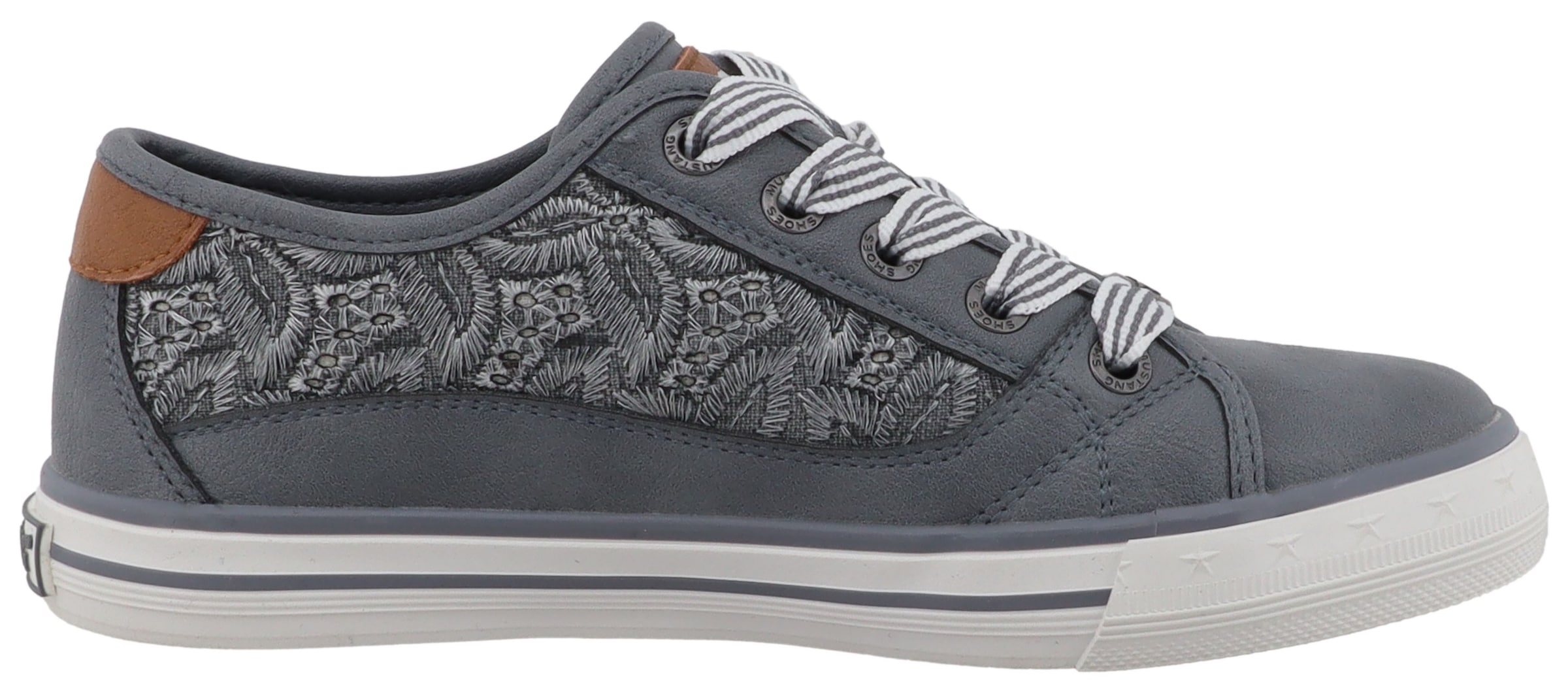 Mustang Shoes Sneakers »Gaspare«  Chaussure de loisirs, à lacets, chaussure basse avec broderie florale