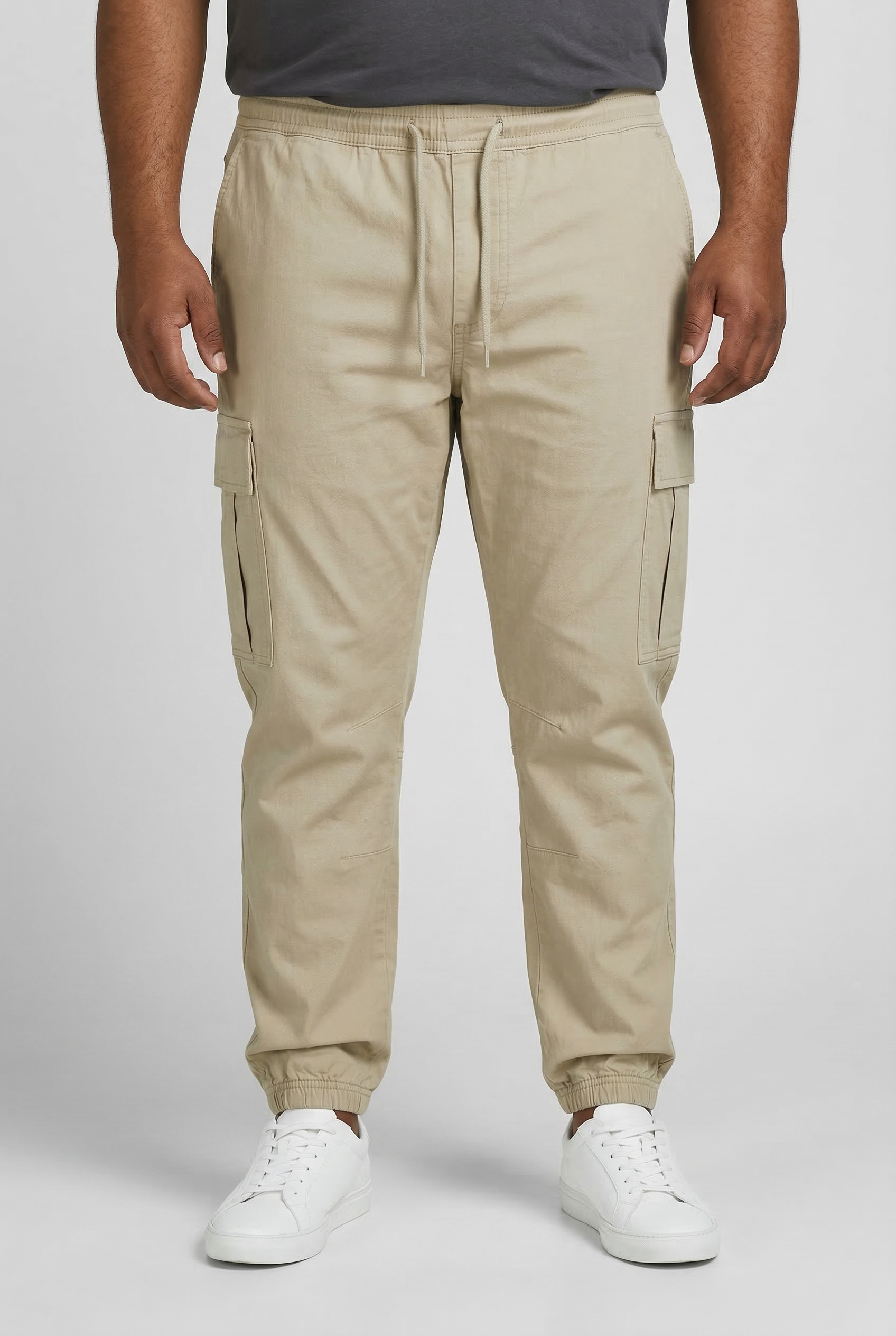 Image of Jack & Jones PlusSize Cargohose "JPSTKANE DYLAN CUFFED CARGO RET PLS" Baumwollmischung, relaxed fit