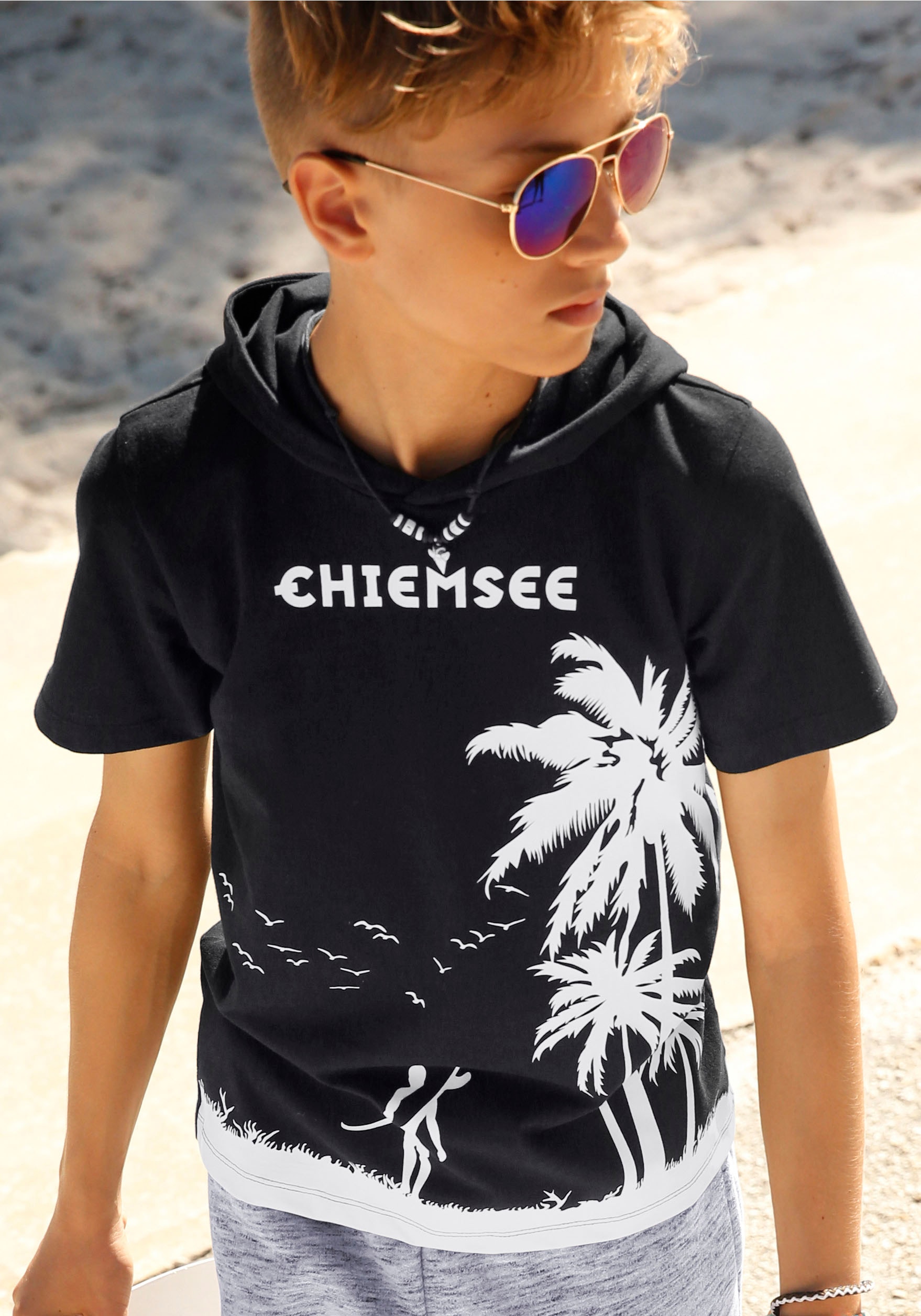 ♕ Chiemsee T-Shirt »mit Palmendruck« versandkostenfrei auf