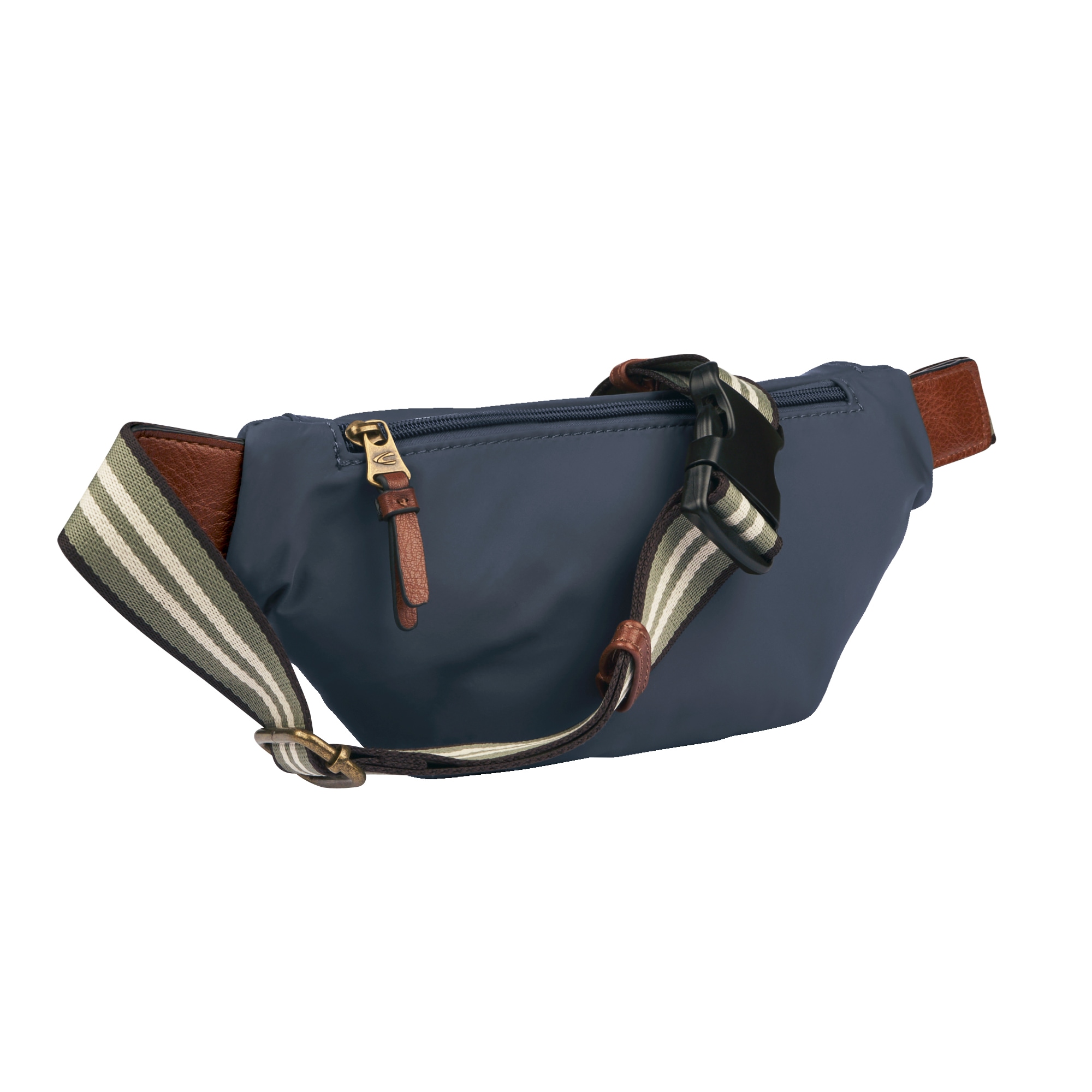 camel active Sac ventral »Bari« aus hochwertigem matten Nylon mit gestreiftem Gewebeband