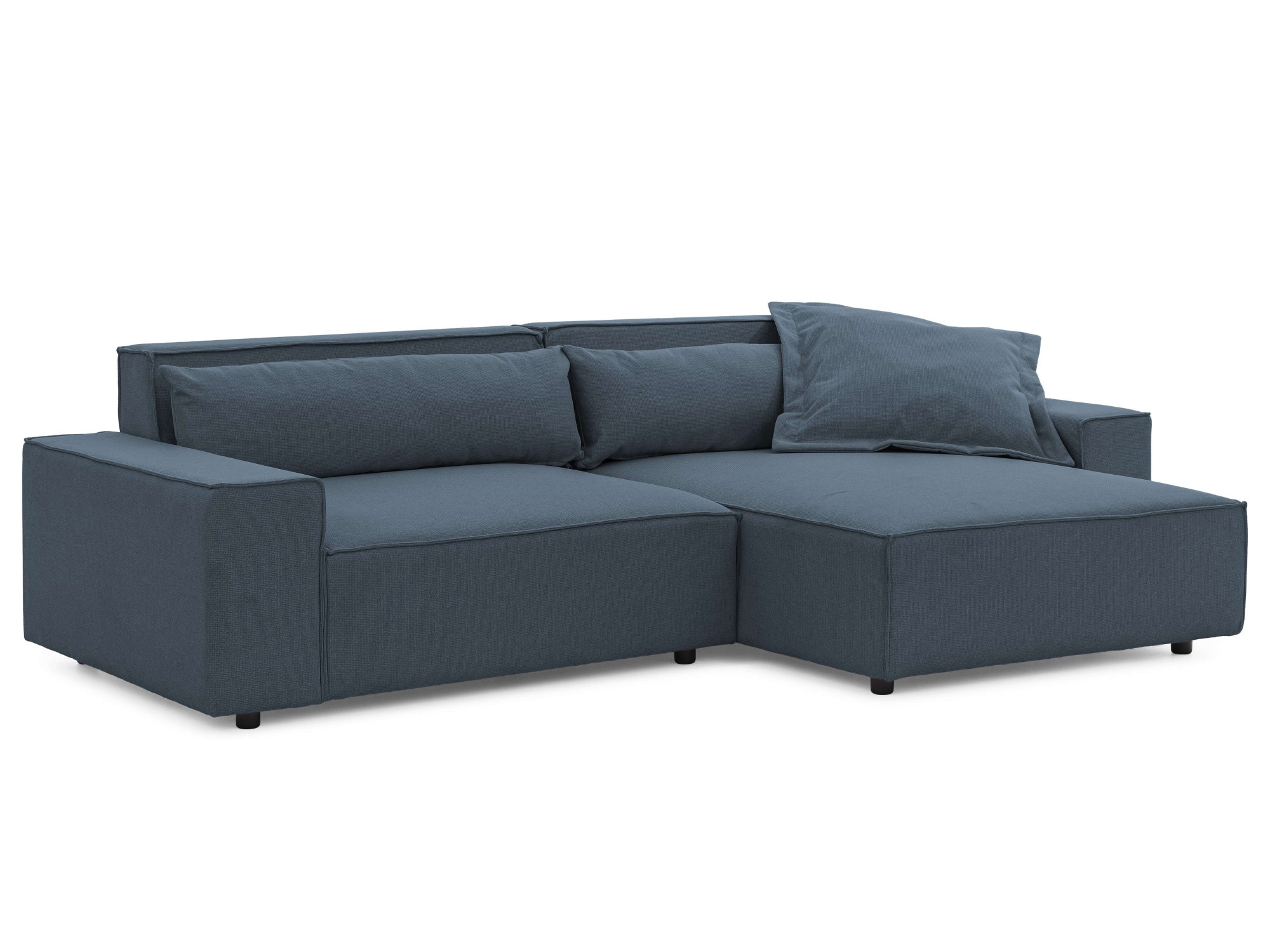 GOODproduct Ecksofa »KINLEE Design-Sofa mit Recamiere rechts/links, Masse B/T/H 251/144/70cm« L-Form mit Wellenunterfederung, ohne Bettfunktion, modern und beguem