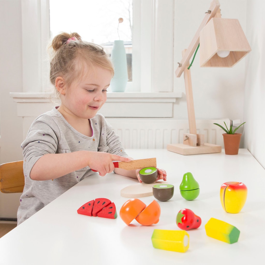 New Classic Toys® Spiellebensmittel »Holzspielzeug, Bon Appetit - Schneideset Früchte«, (11 tlg.)