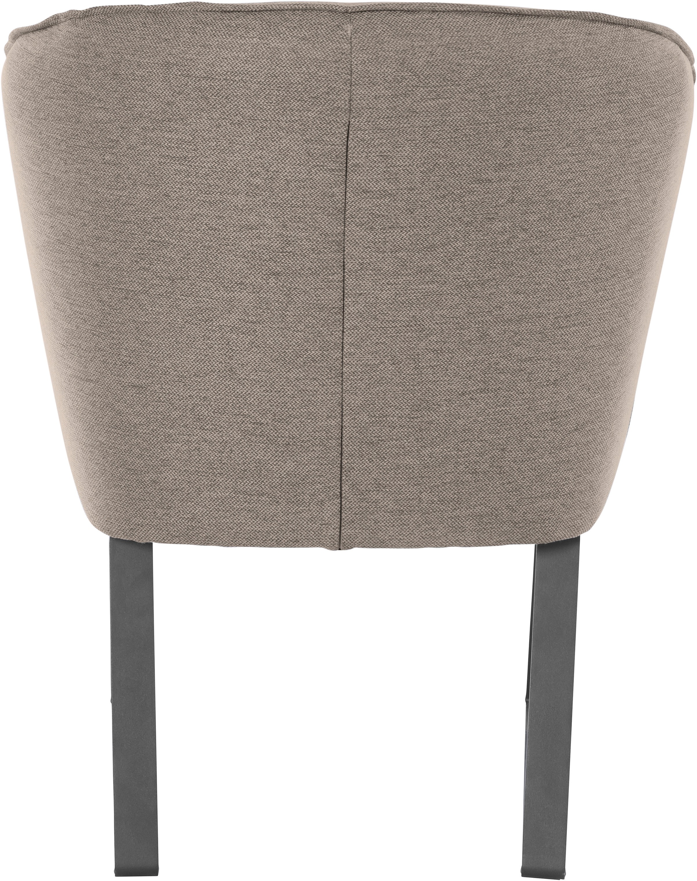 exxpo - sofa fashion Sessel »Americano, Loungesessel«, mit Keder und Metallfüssen, Bezug in verschiedenen Qualitäten, 1 Stck.