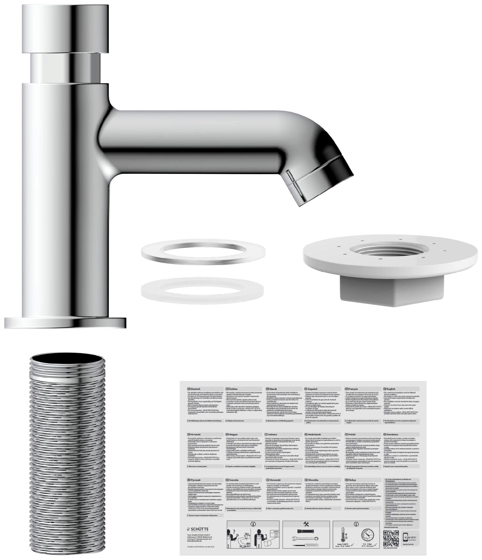 Schütte Robinet de lavabo »LIMA« - Robinet d'eau froide en laiton