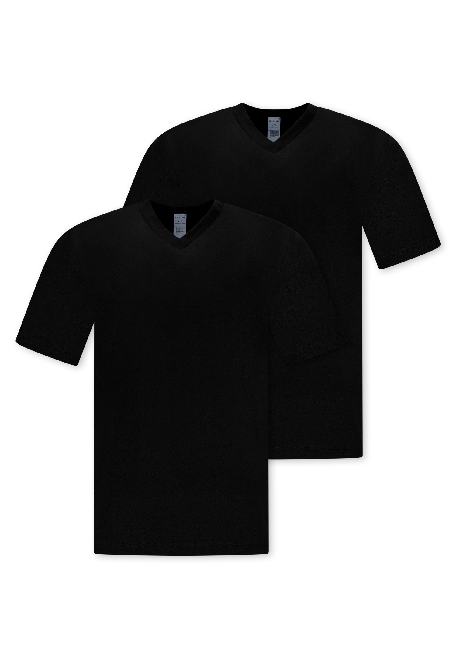 Image of Schiesser V-Shirt "Essentials" 2er-Pack, mit V-Ausschnitt