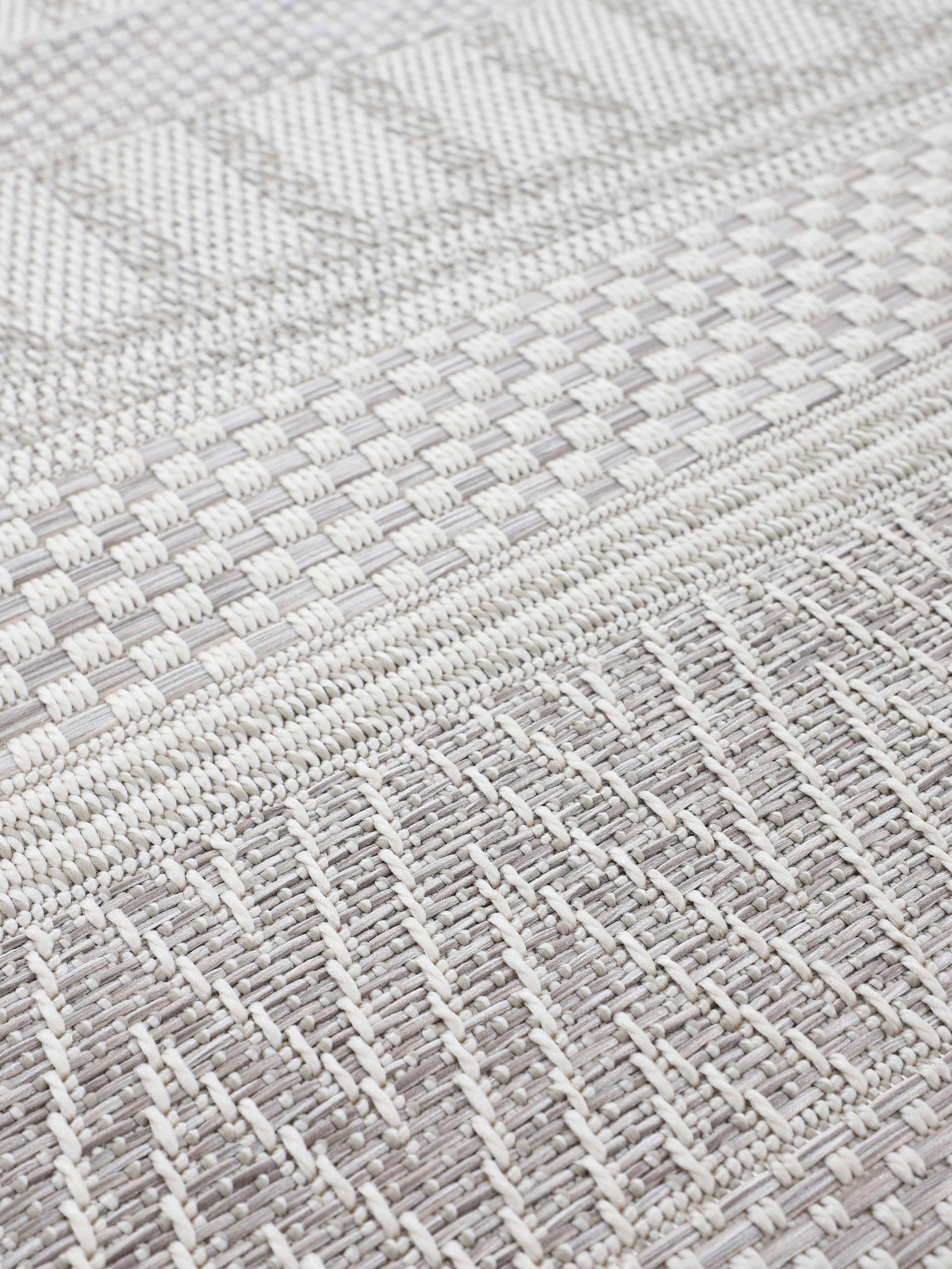 carpetfine Teppich »Boho 100«, rechteckig, 4 mm Höhe, robustes Flachgewebe, Sisal Optik, UV-beständig, Aussenbereich