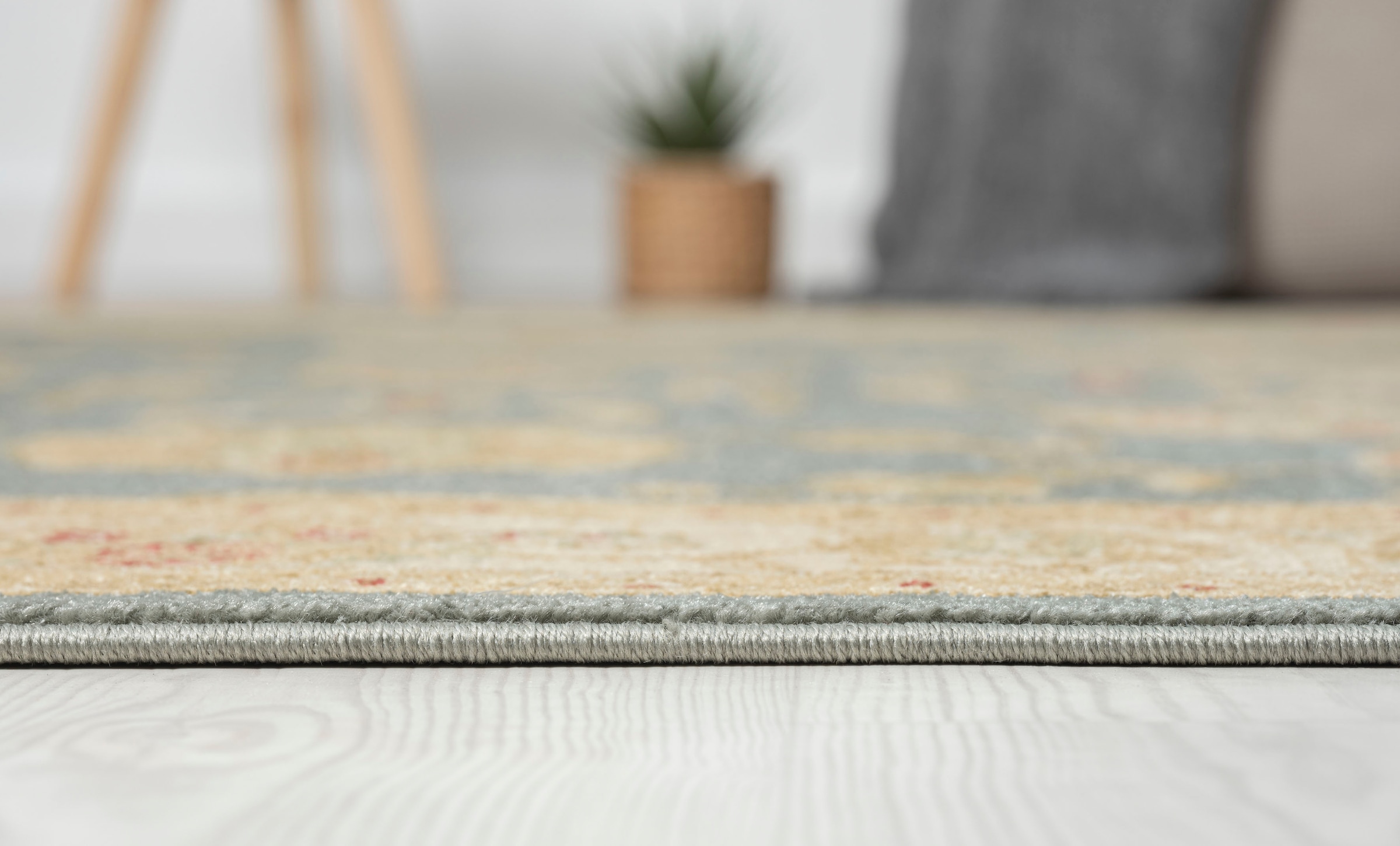 Myflair Möbel & Accessoires Teppich »Maryam 5« rechteckig 7,5 mm Höhe Kurzflor, Orient Optik, edler Glanz, mit Fransen, besonders weich