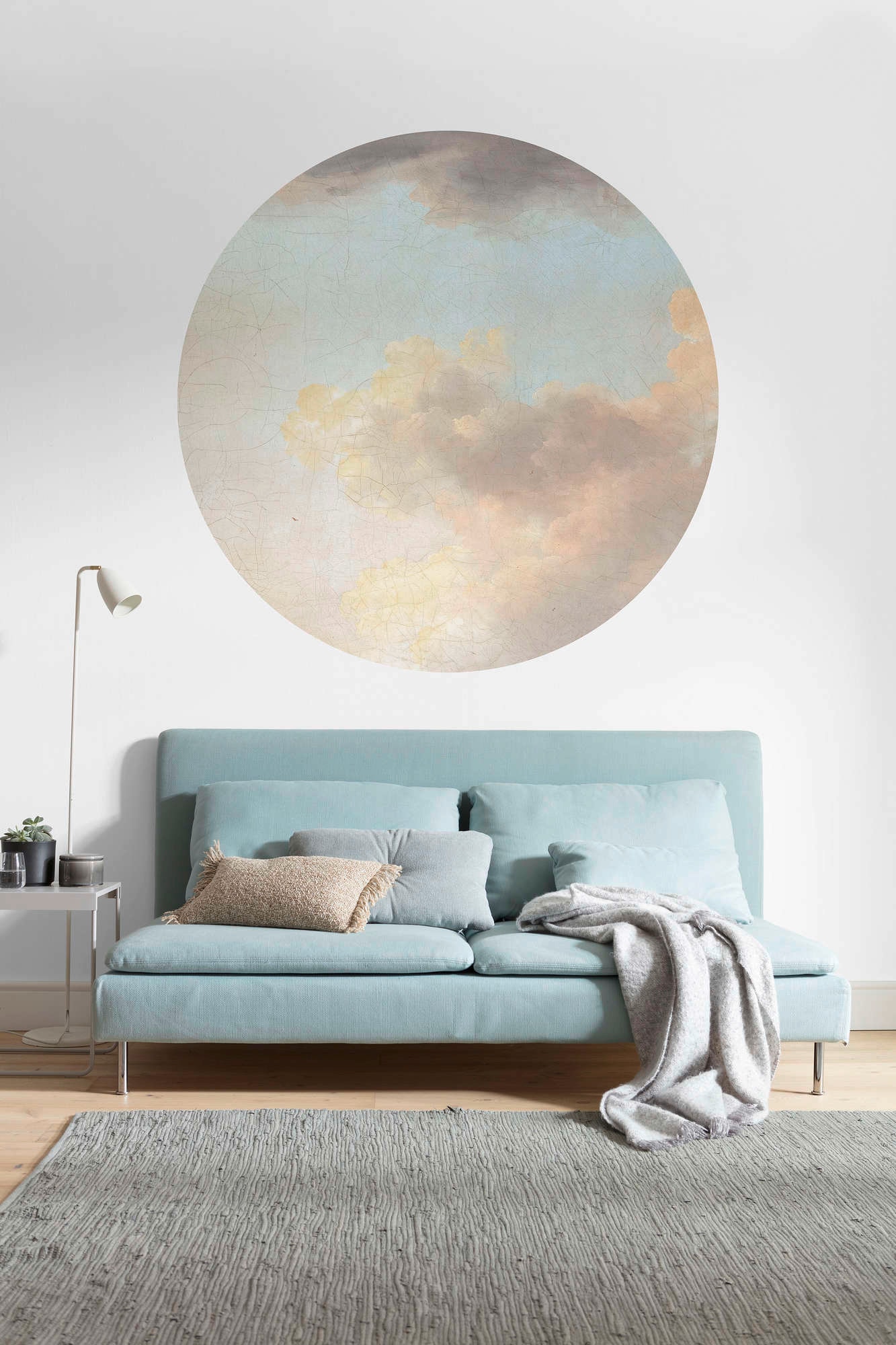 Komar Vliestapete »Vlies selbstklebend - Relic Clouds - Grösse 125 x 125 cm«, bedruckt, Wohnzimmer, Schlafzimmer